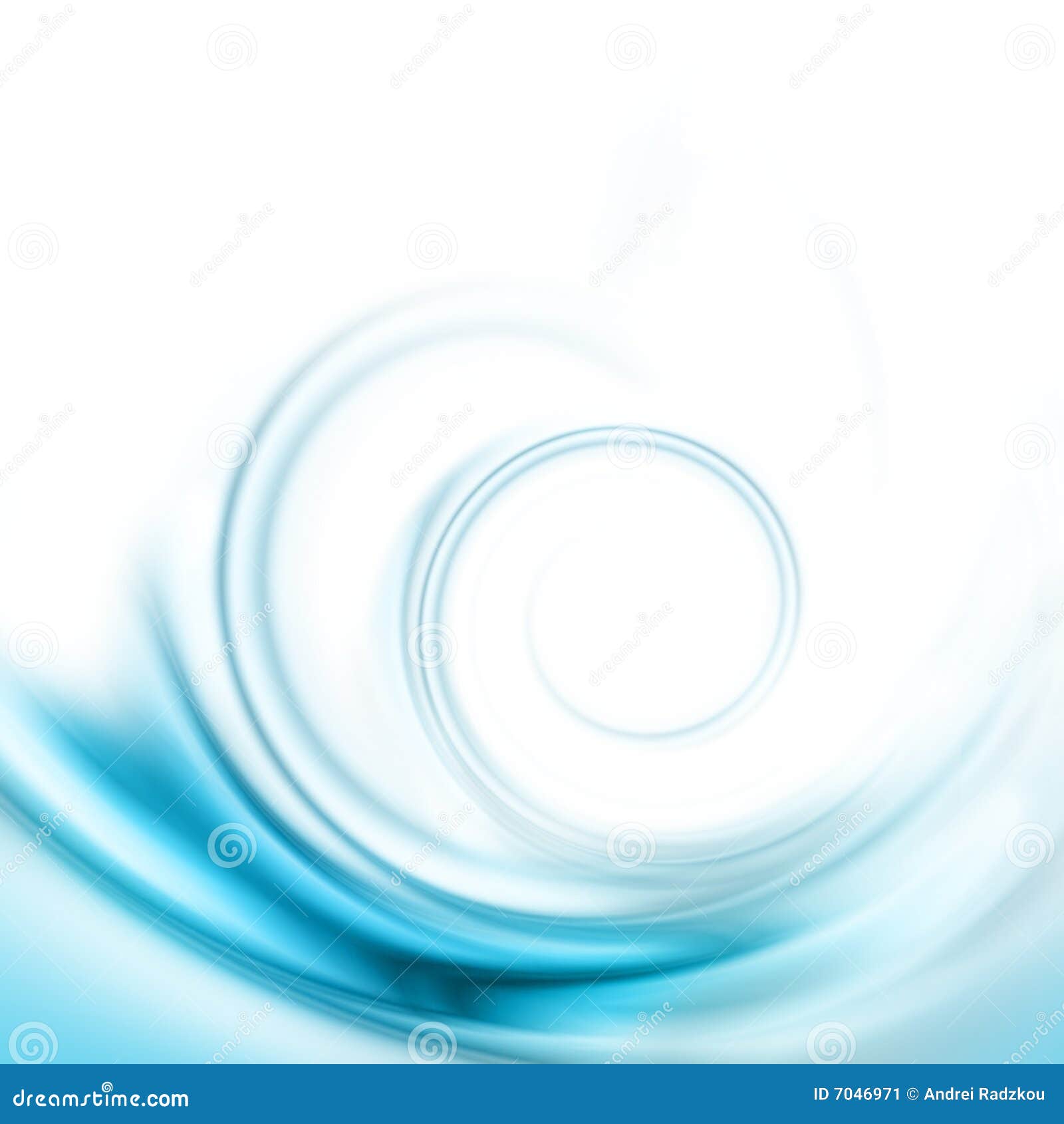 translucent blue swirl
