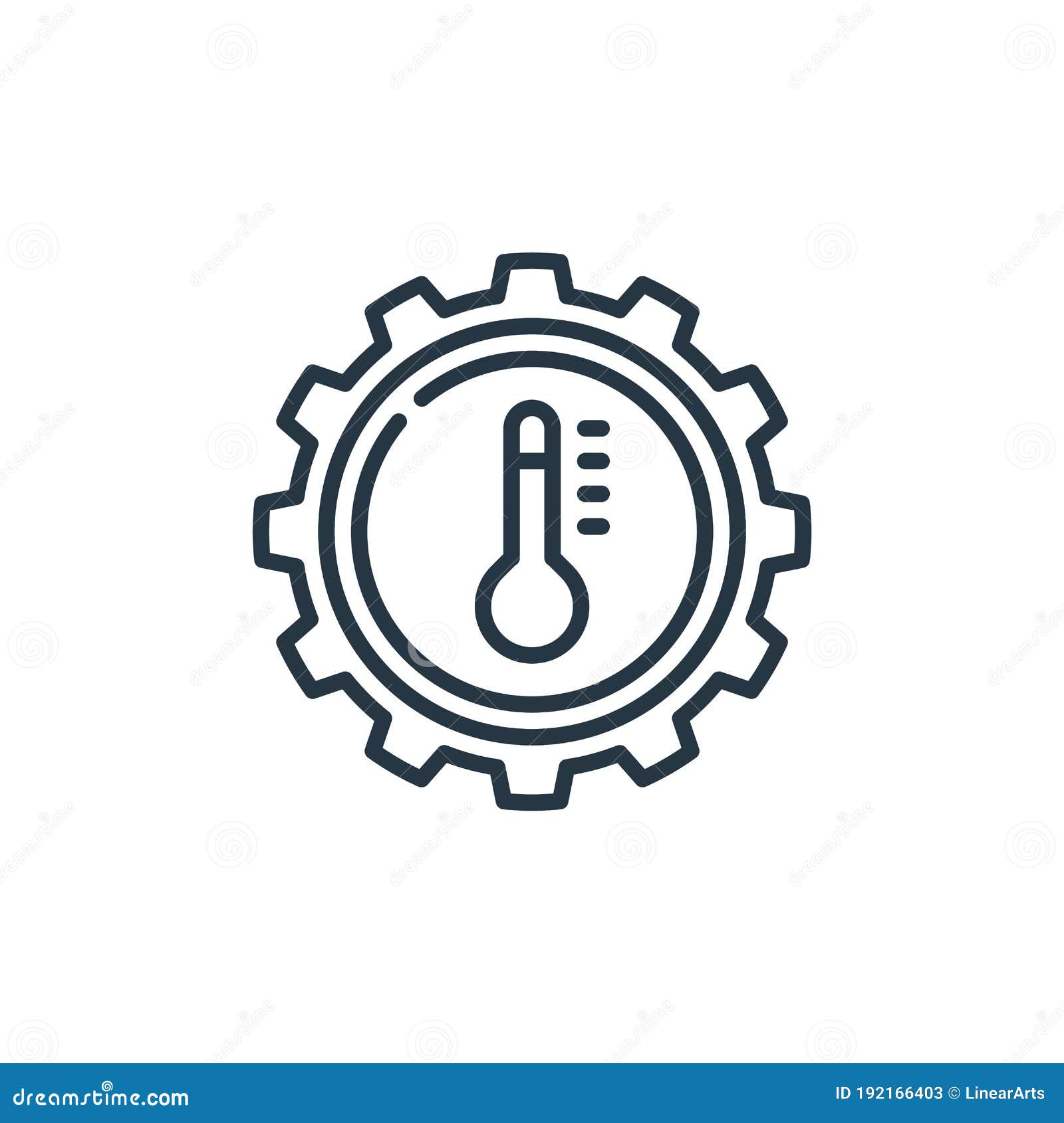Transmission Icon Vector from Car Engine Concept. Thin Line