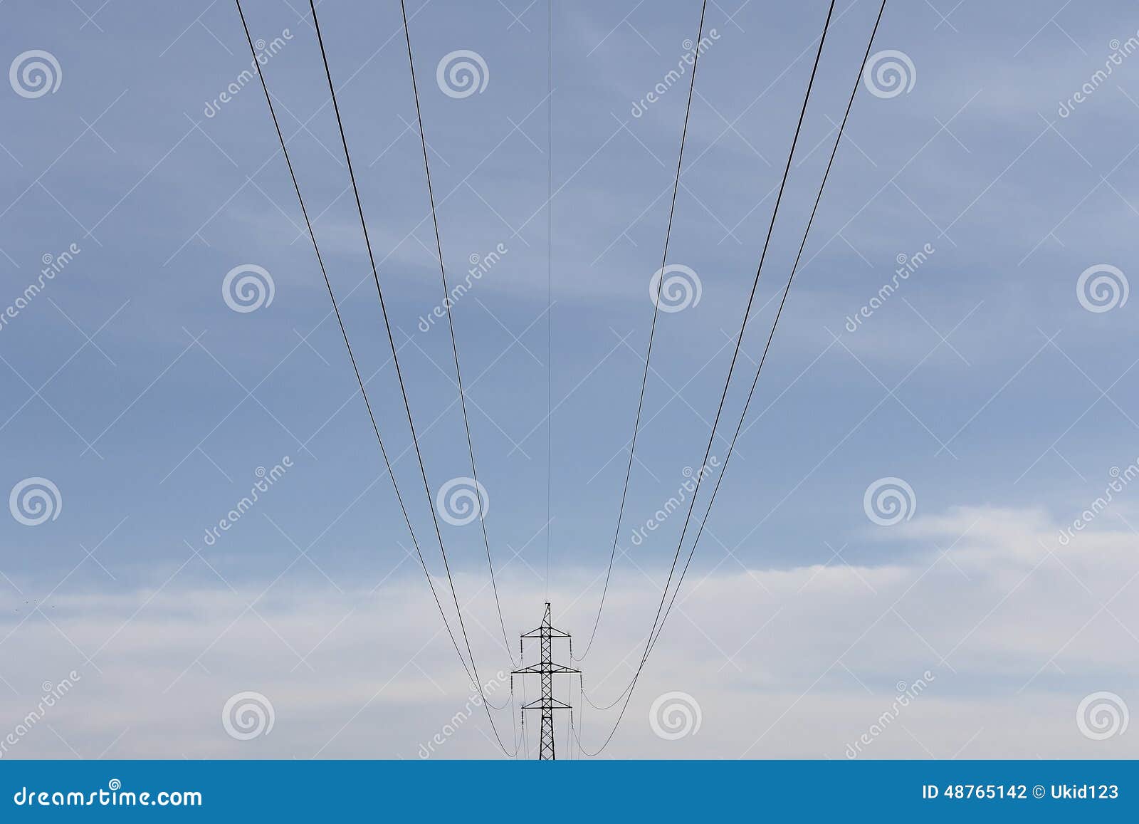 Transmission Line Electro Wire Stock Photo Image of danger, straight