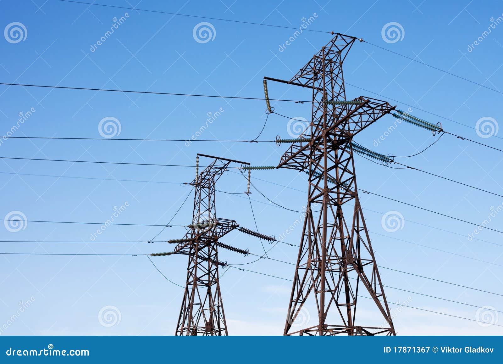 Transmission power line stock image. Image of electricity 17871367