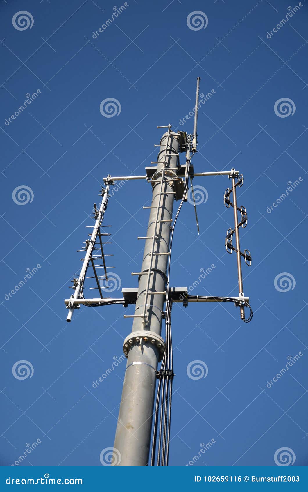 Transmitter mast stock photo. Image of transmit, data 102659116