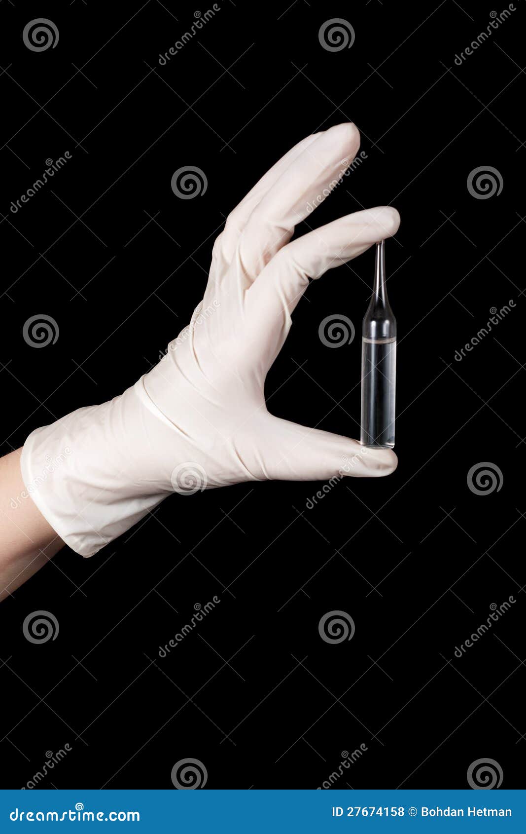 Transparent ampoule stock photo. Image of scientific 27674158