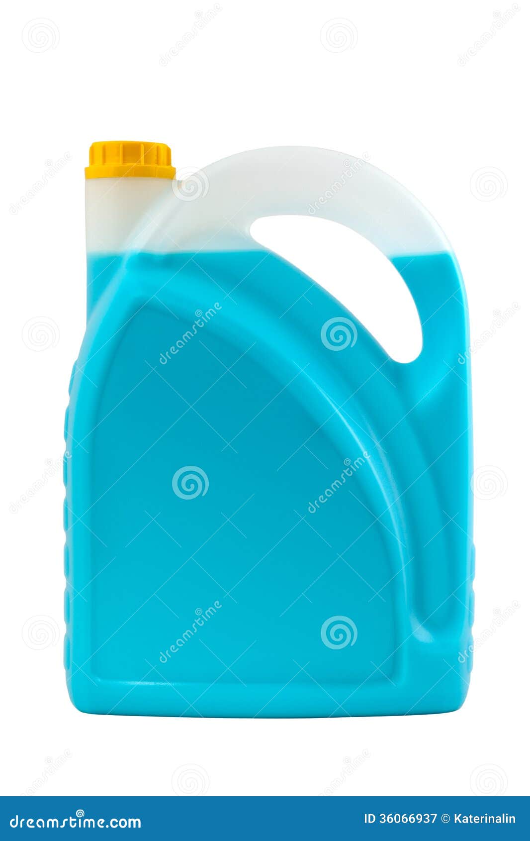 Transparent Detergent Plastic Bottle Isolated on Gray Stock Image ...