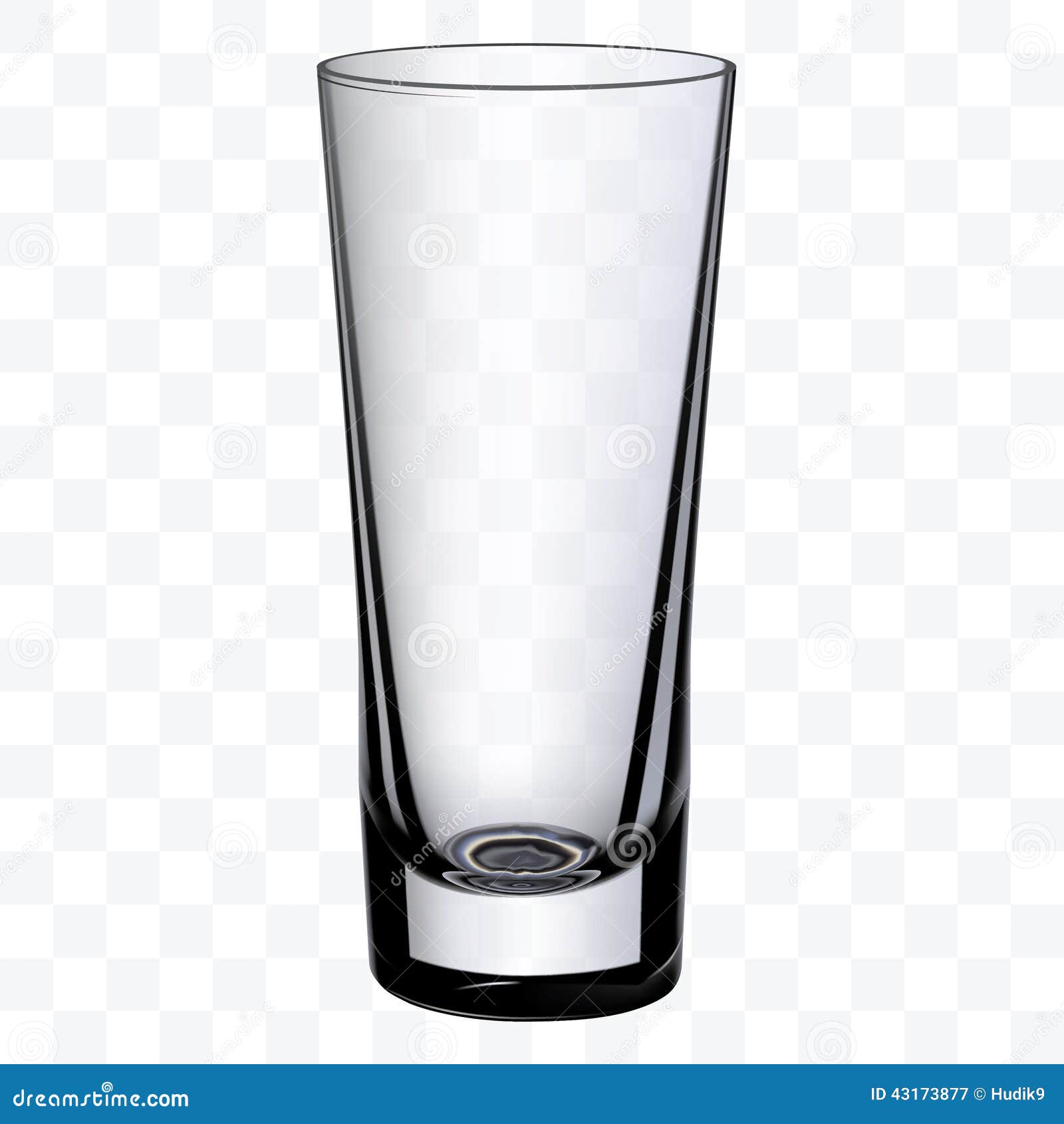 Empty Drinking Highball Glass Cup Stock Illustration - Download