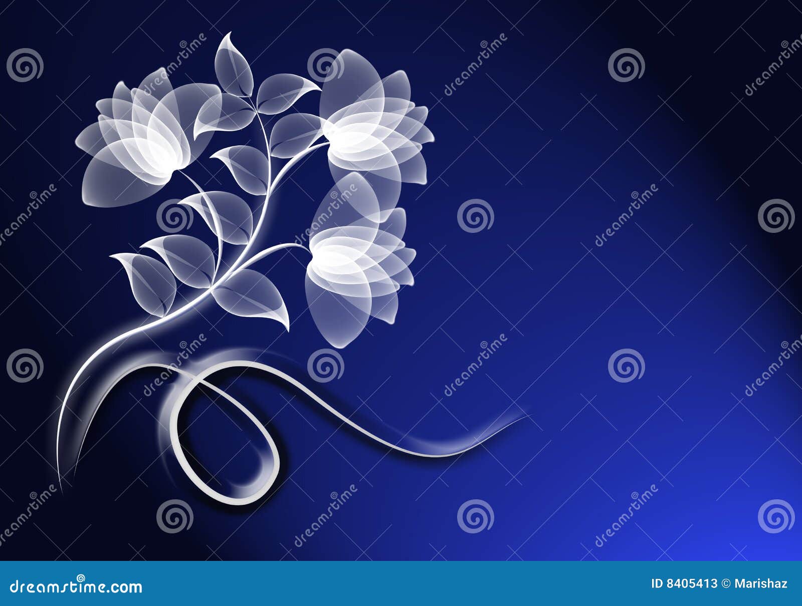 Transparent flowers stock illustration. Illustration of artistic - 8405413