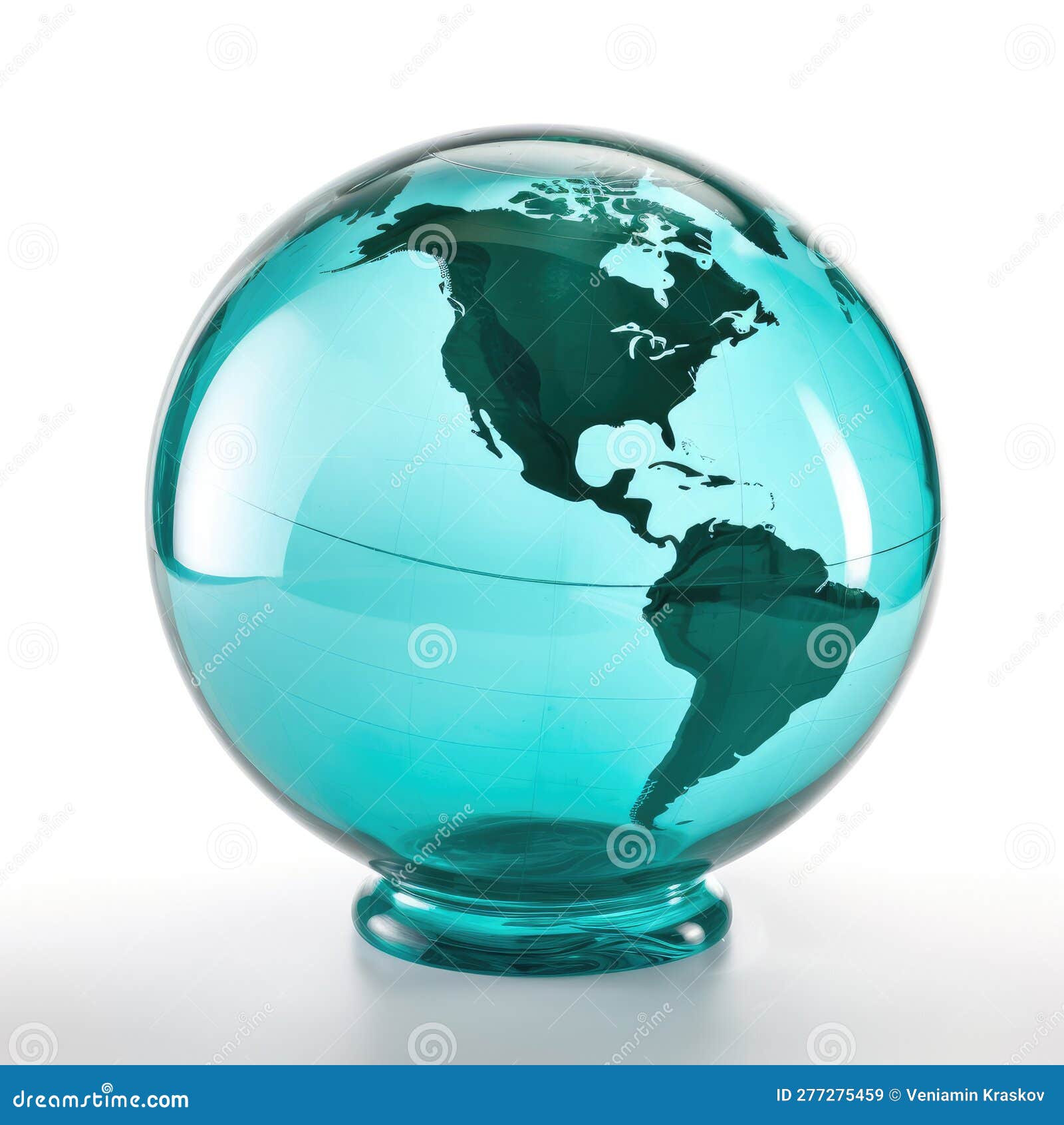 Transparent glass globe stock illustration. Illustration of glass