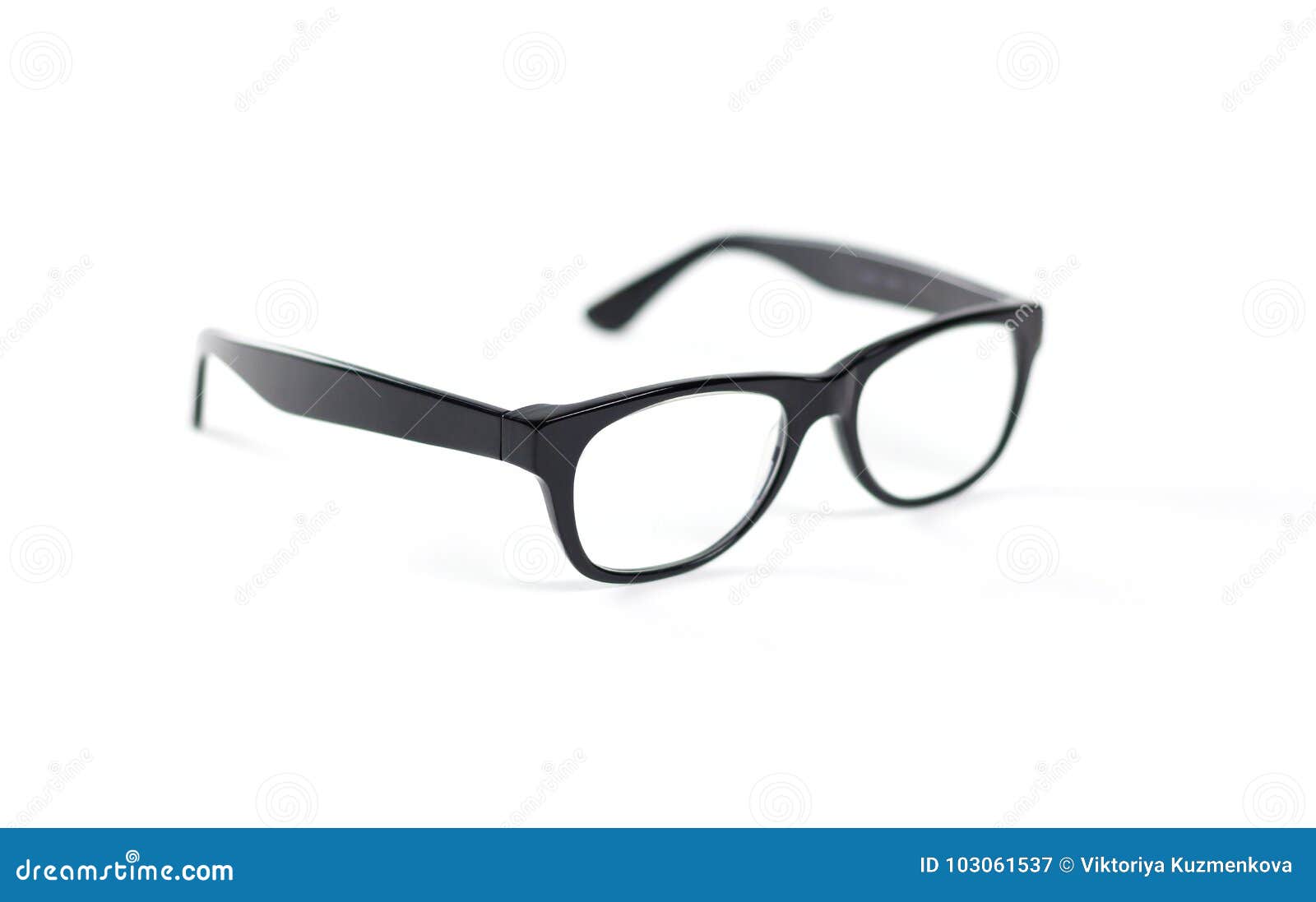 Transparent Glasses for Correction of Sight. Isolated on White B Stock ...