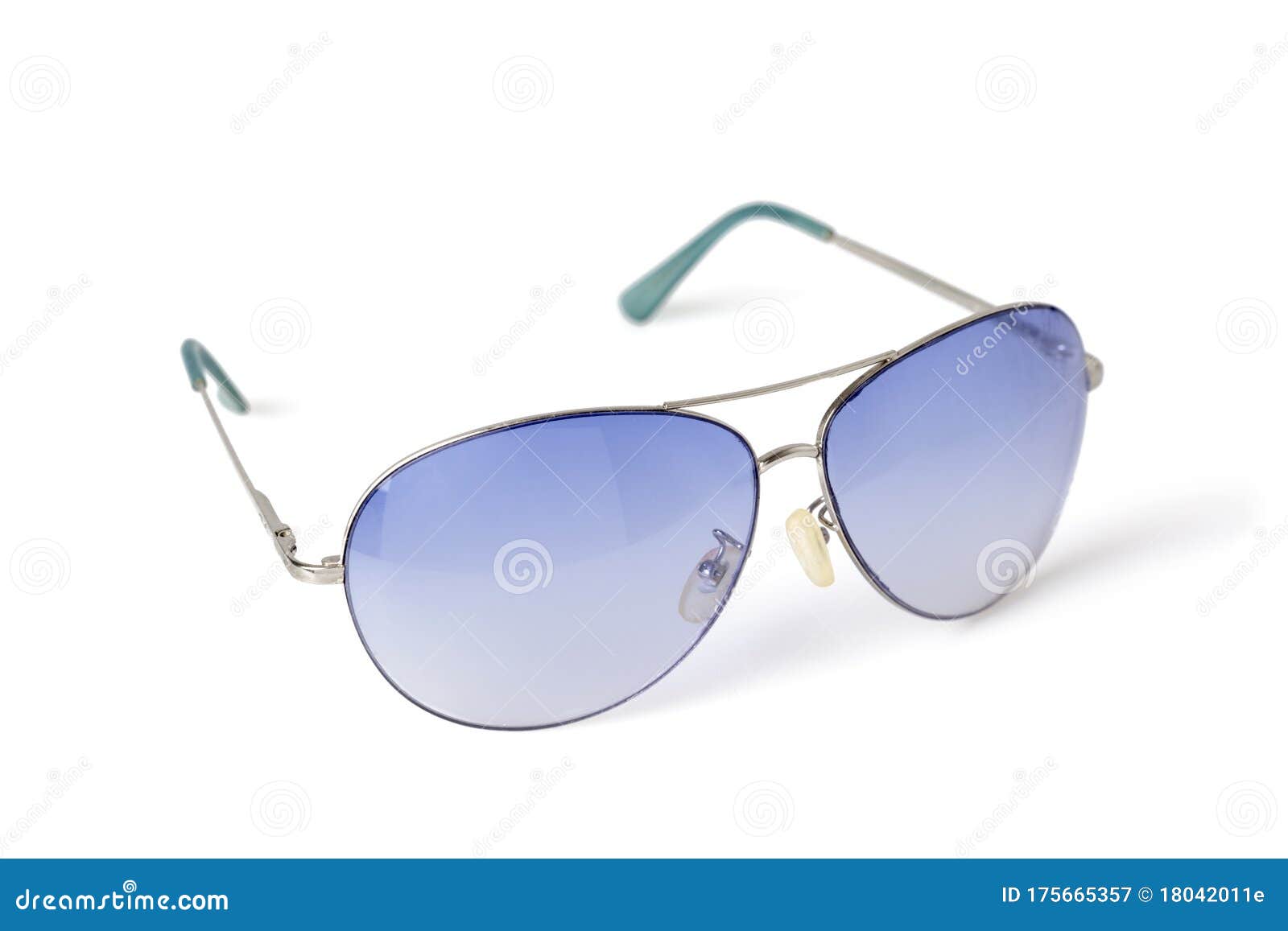 blue transparent sunglasses