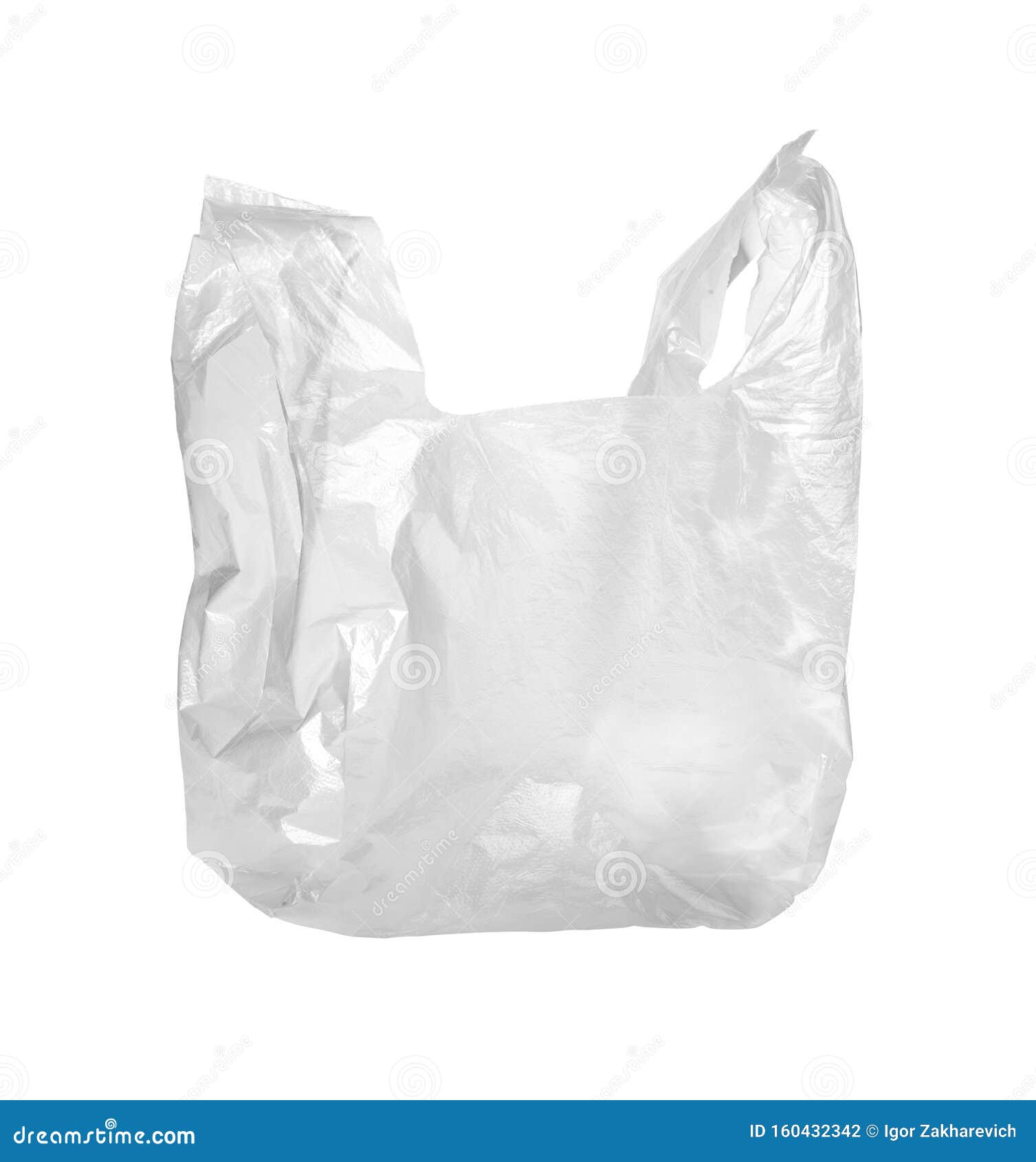 Transparent plastic bag stock photo. Image of handle - 160432342