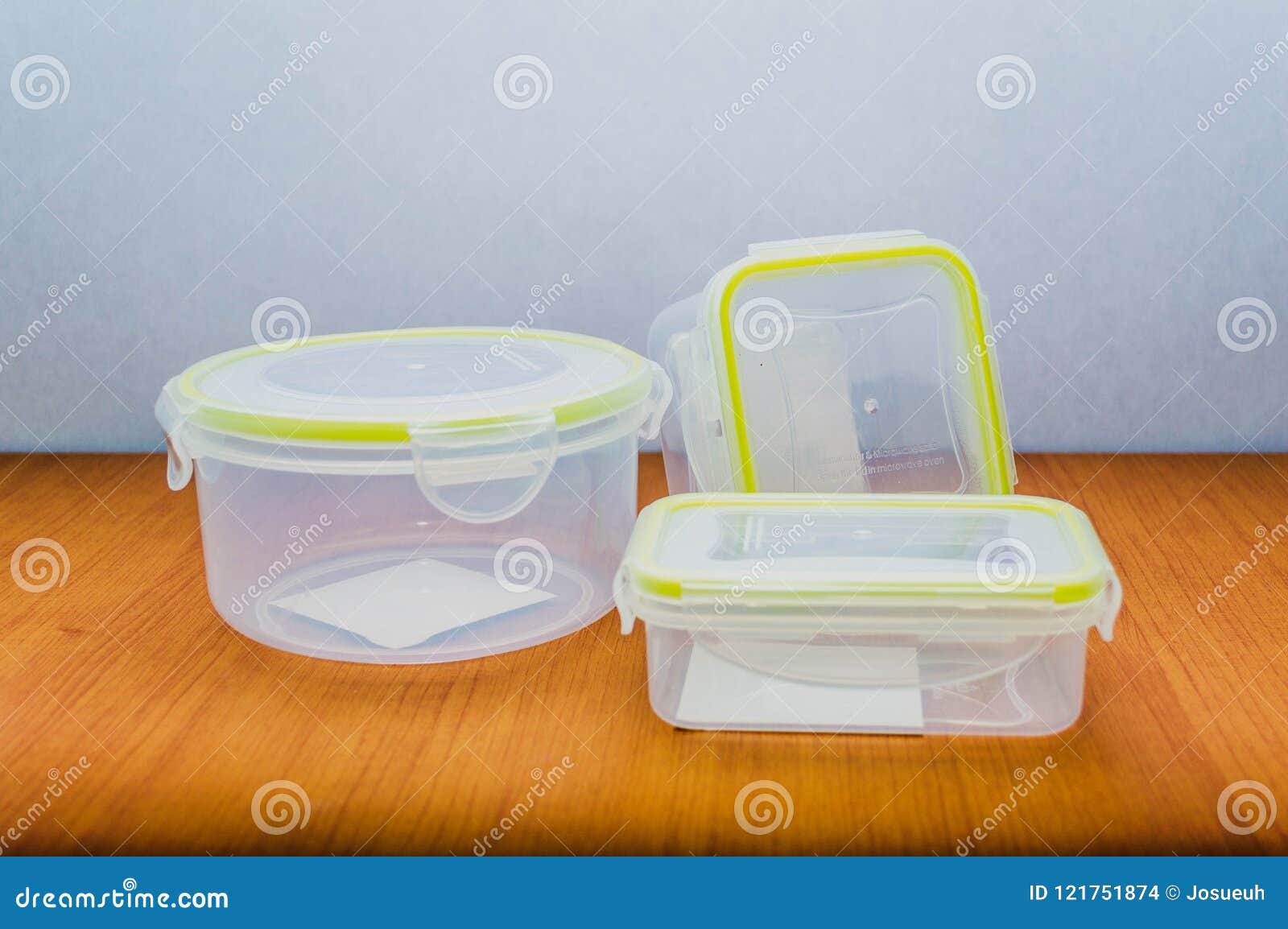 transparent plastic container