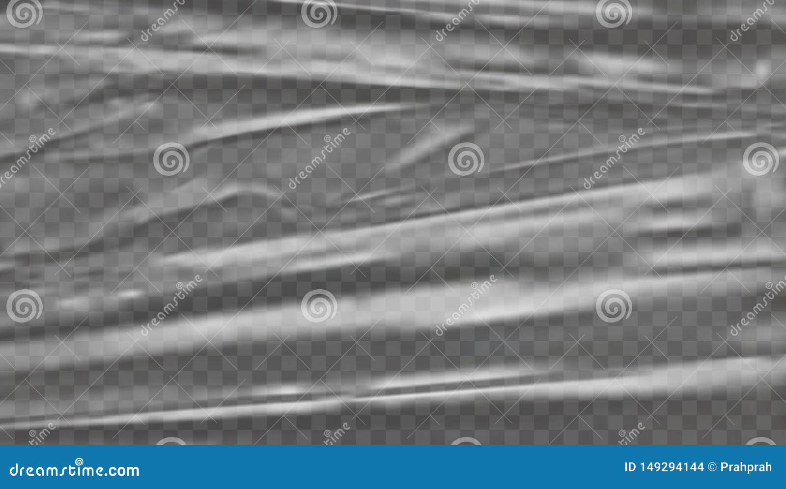 Transparent Polyethylene Plastic Warp for Food or Other Stock Vector