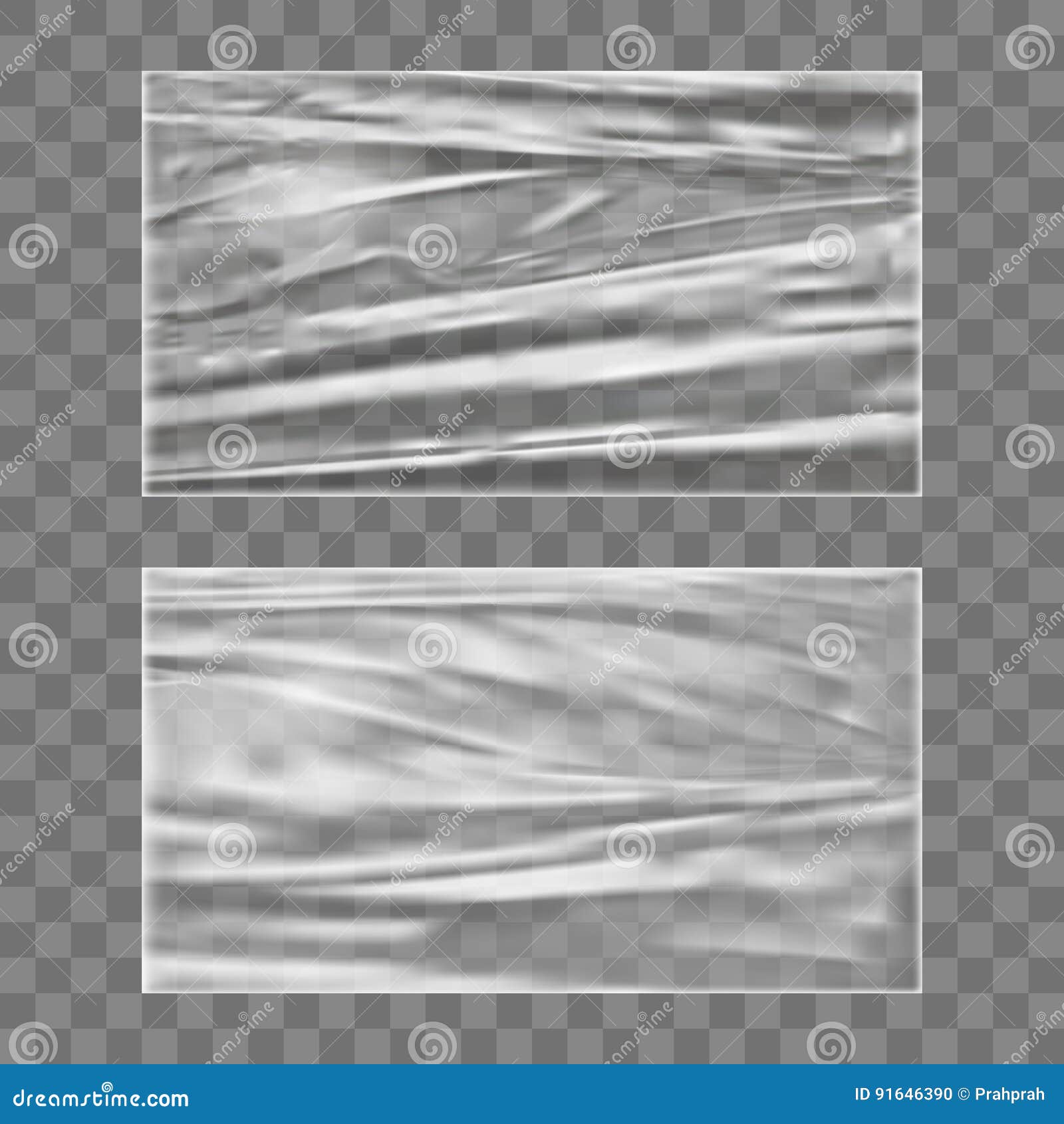 Transparent Polyethylene Plastic Warp Stock Illustration Illustration