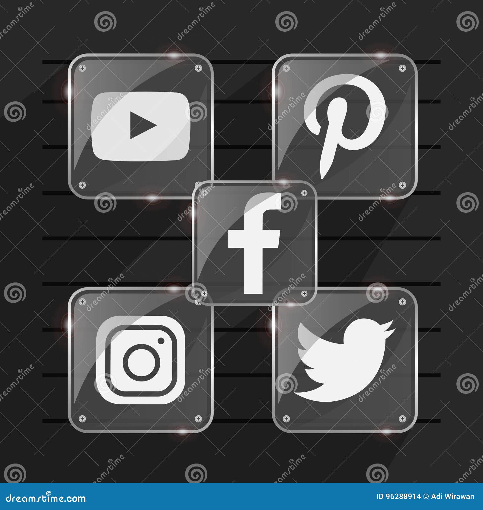 Transparent Popular Social Media Shiny Logo Facebook Twitter