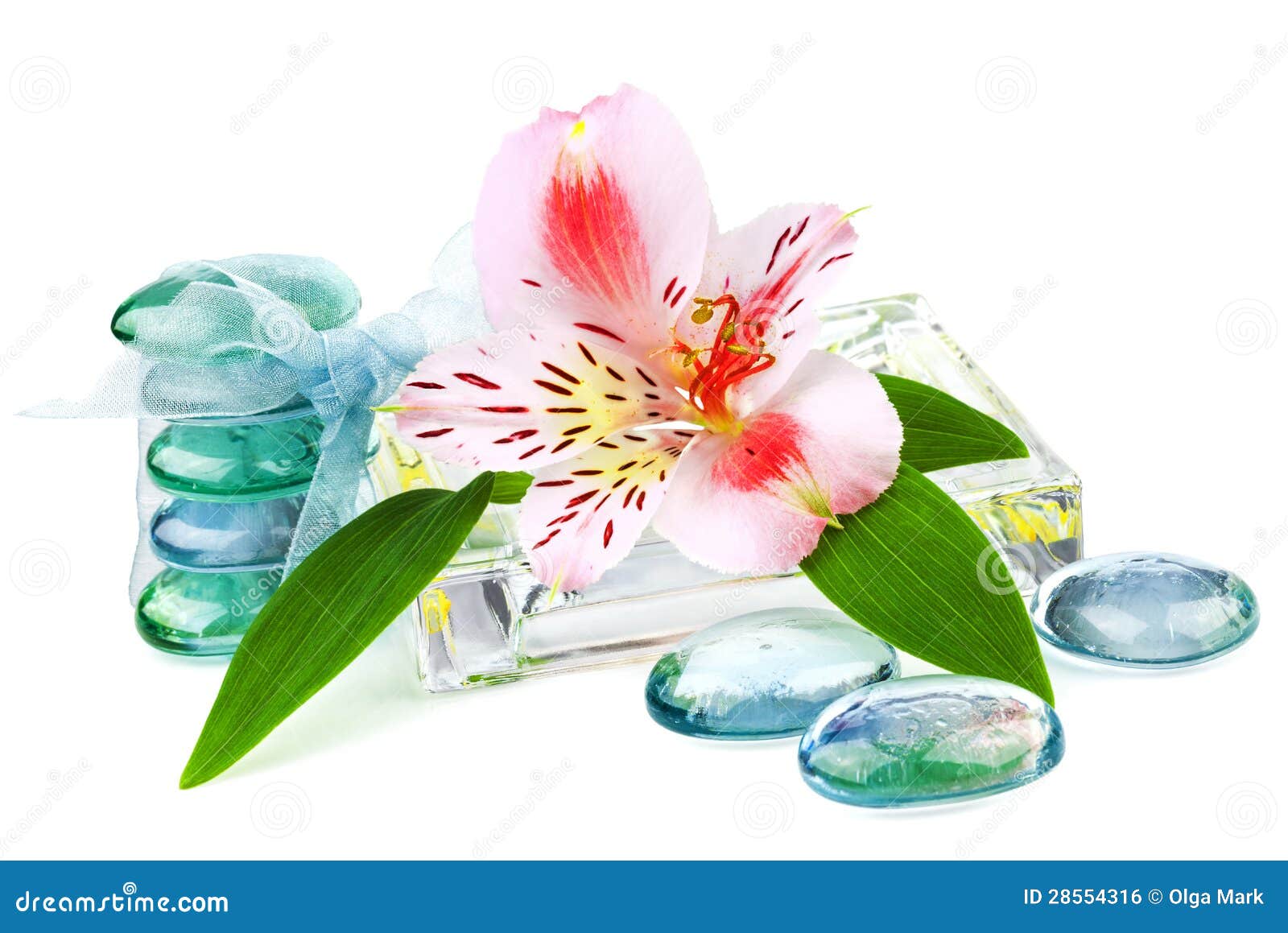 Transparent Spa Concept With Flower Stock Photo - Image of group