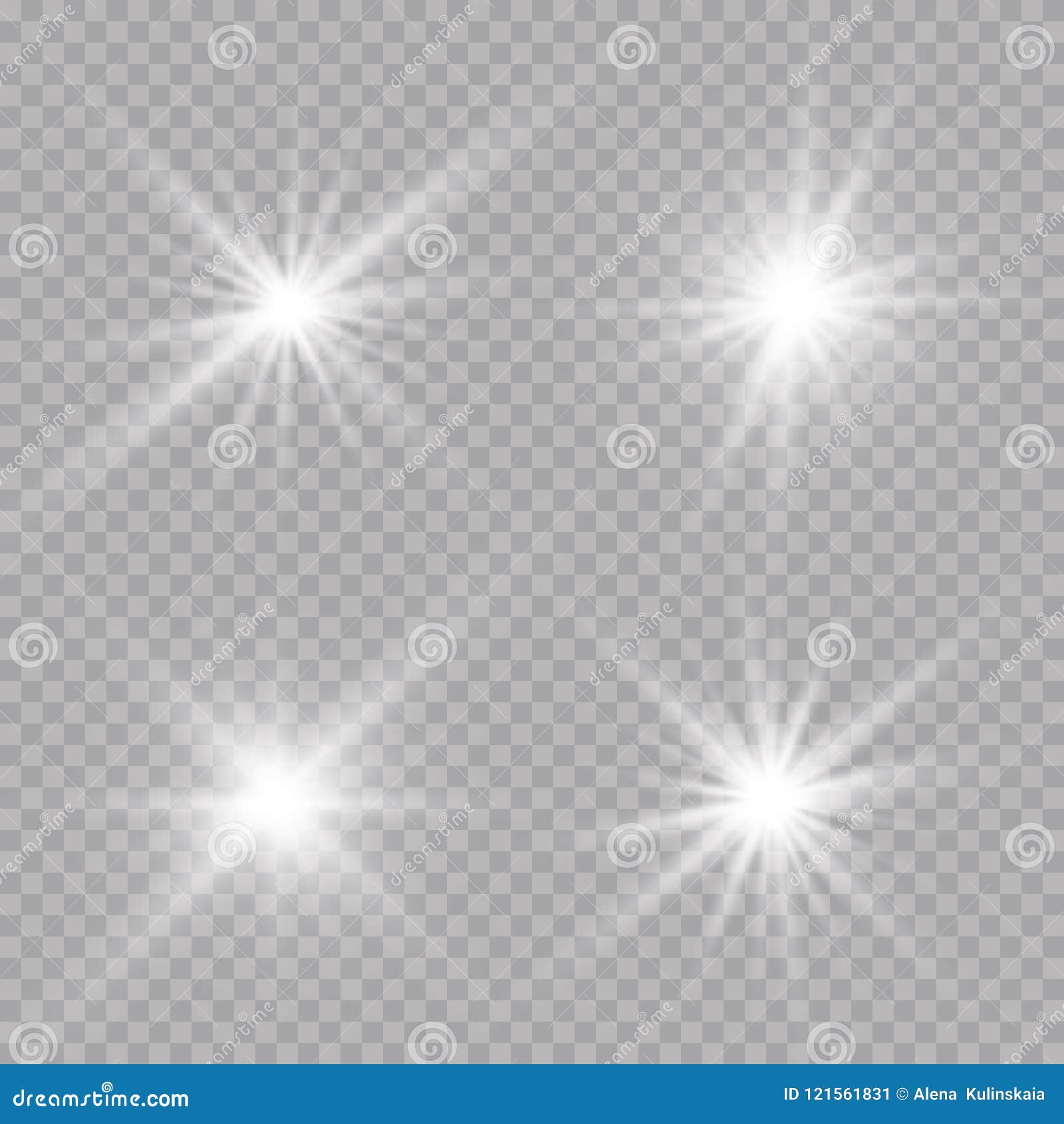 Transparent Sunlight Lens Flare Light Effect. Star Burst with Sparkles ...