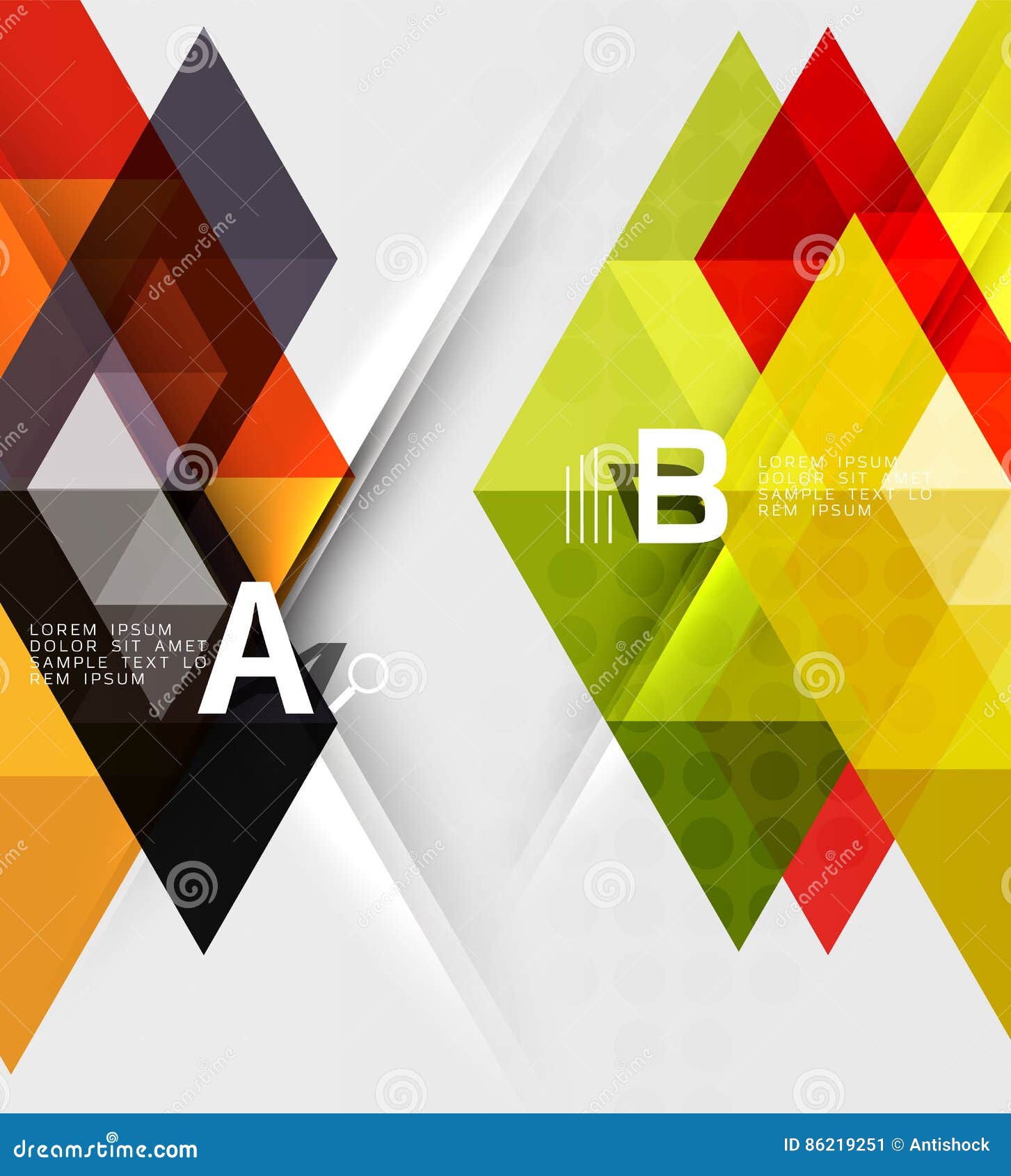 Transparent Triangle Tiles Banner Stock Illustration Illustration of