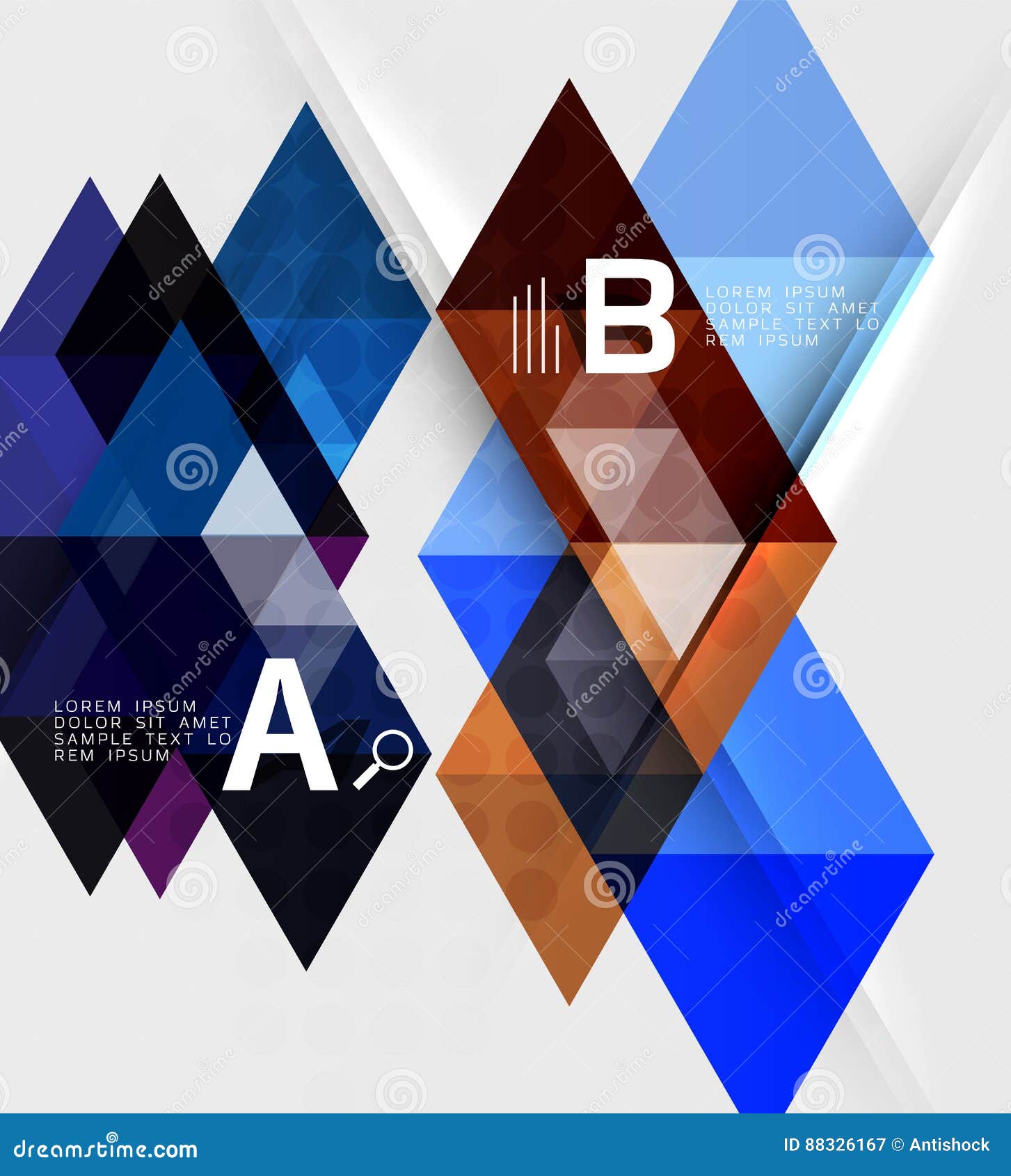Transparent Triangle Tiles Banner Stock Illustration Illustration of