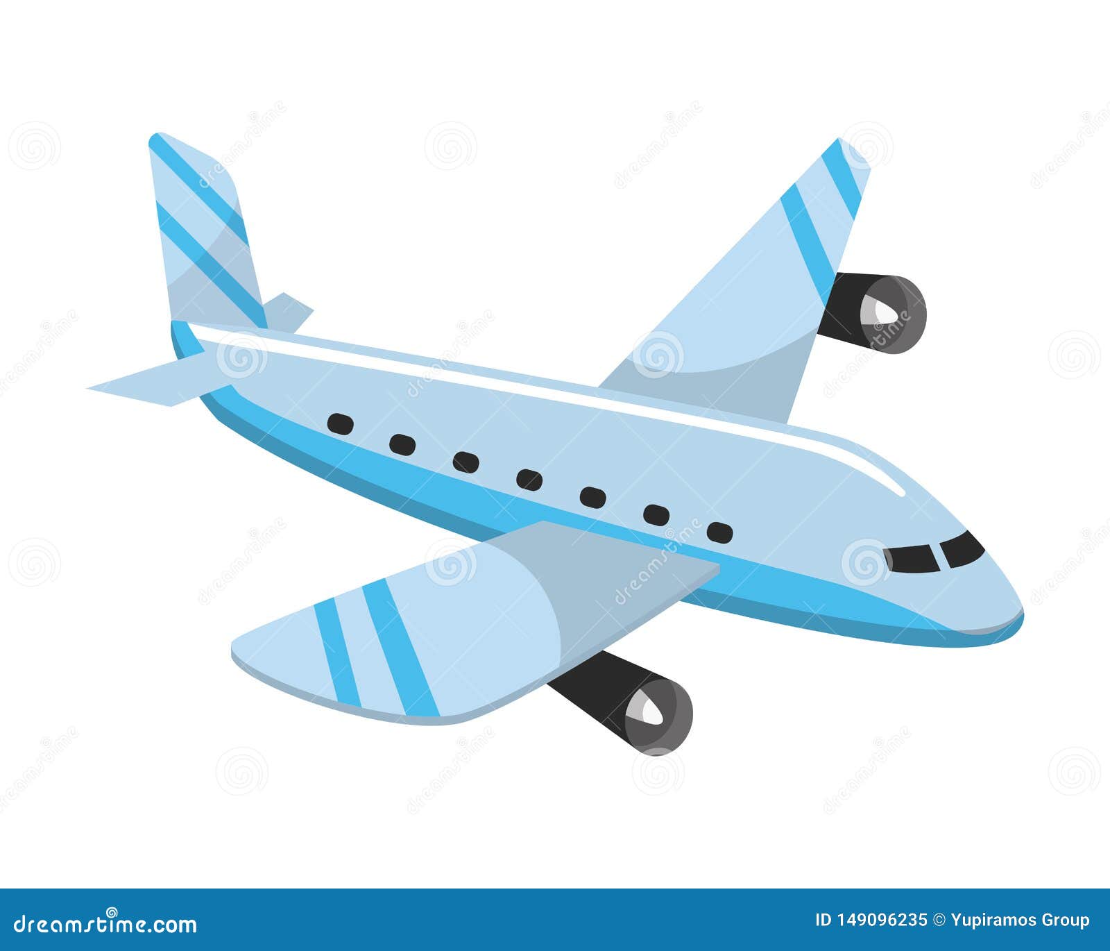 Transport Airplane Aircraft Jet Cartoon Stock Vector - Illustration of  delivery, import: 149096235