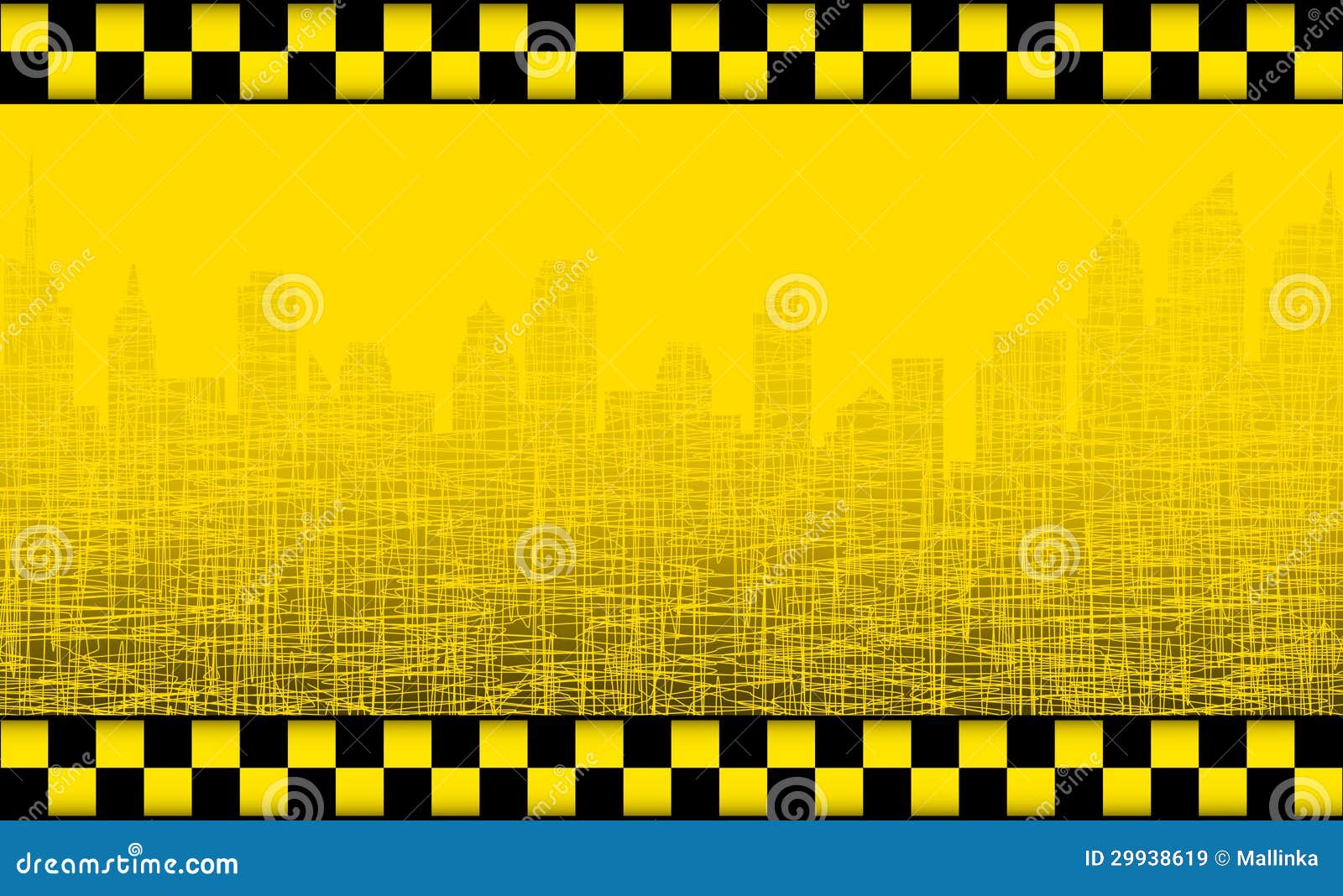 Желтый фон такси