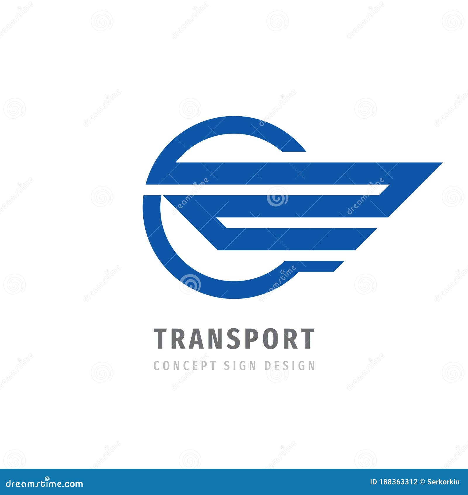 Transport - Business Logo Template Creative Illustration. Wing Abstract ...