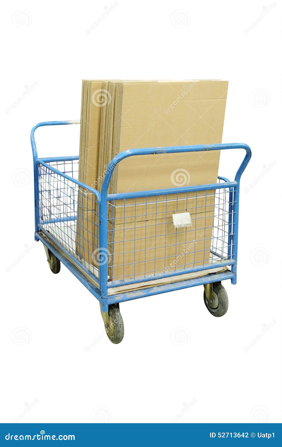 Transport cart stock photo. Image of truck, trolly, working 52713642