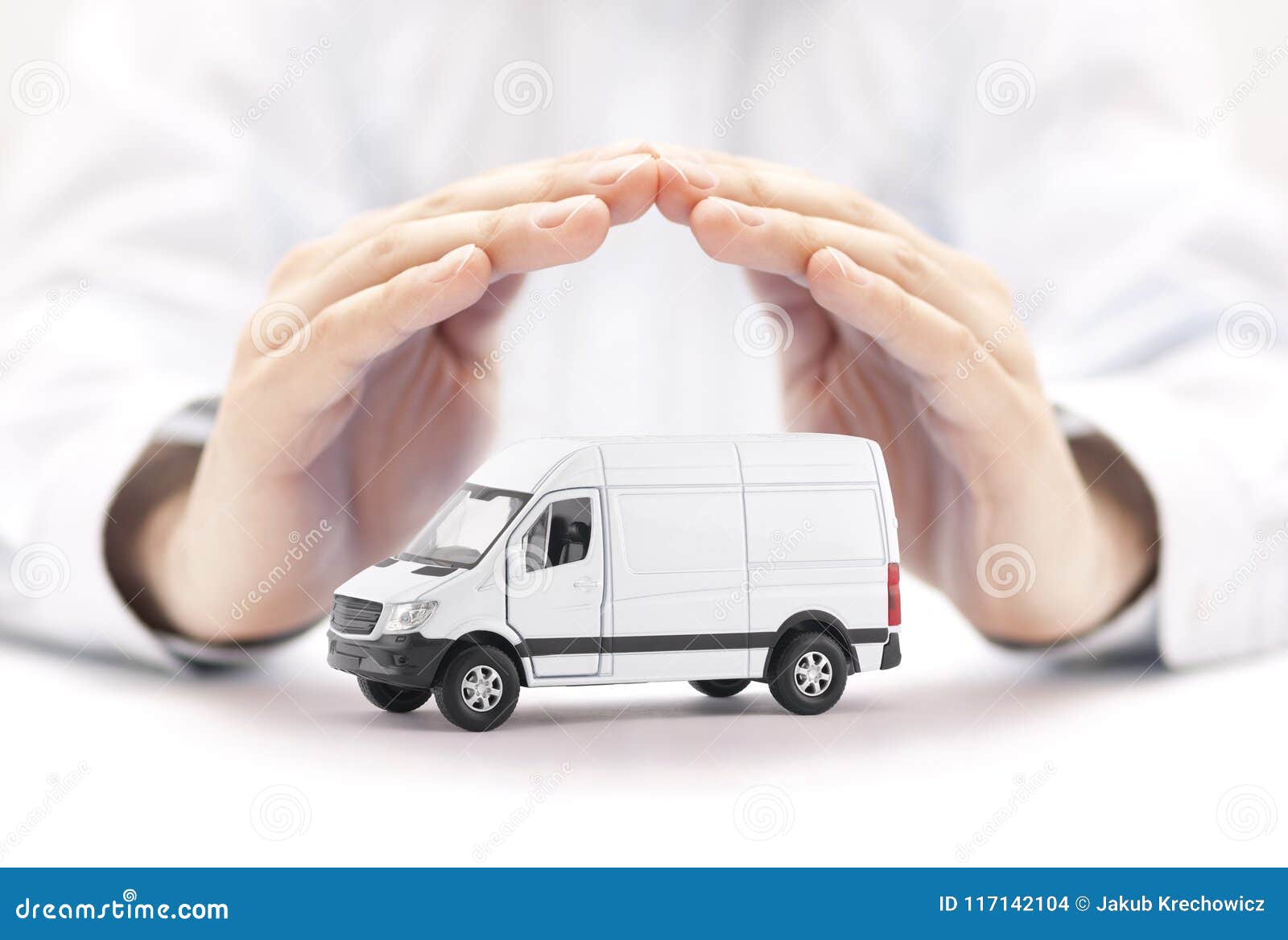 white toy van