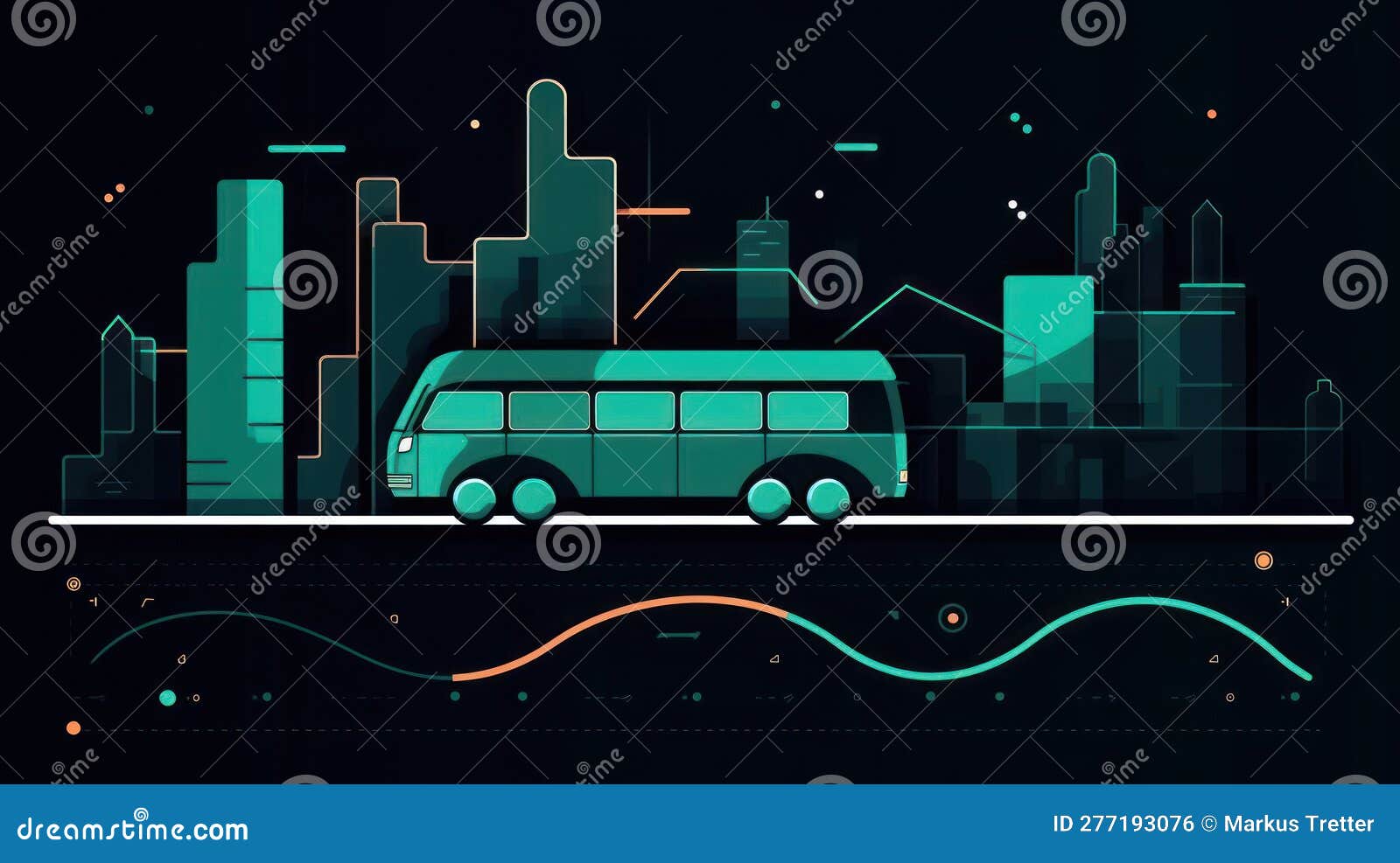 A Transportation Analytics Icon Representing the Use of Data Analysis