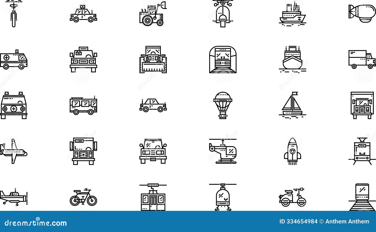 transportation icons high-quality  icons collection with editable stroke. ideal for professional and creative