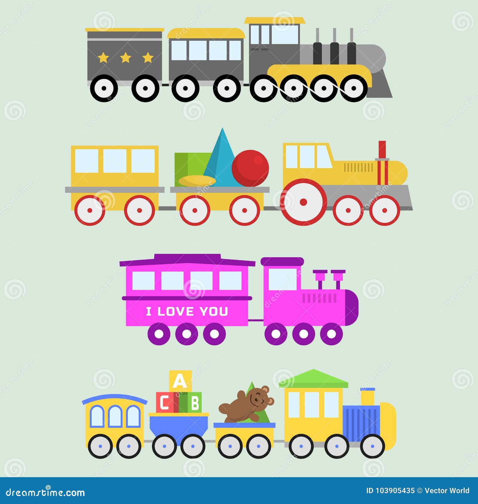 Jogo Dom Crianças Trem Viajar De Transporte Ferroviário Brinquedo
