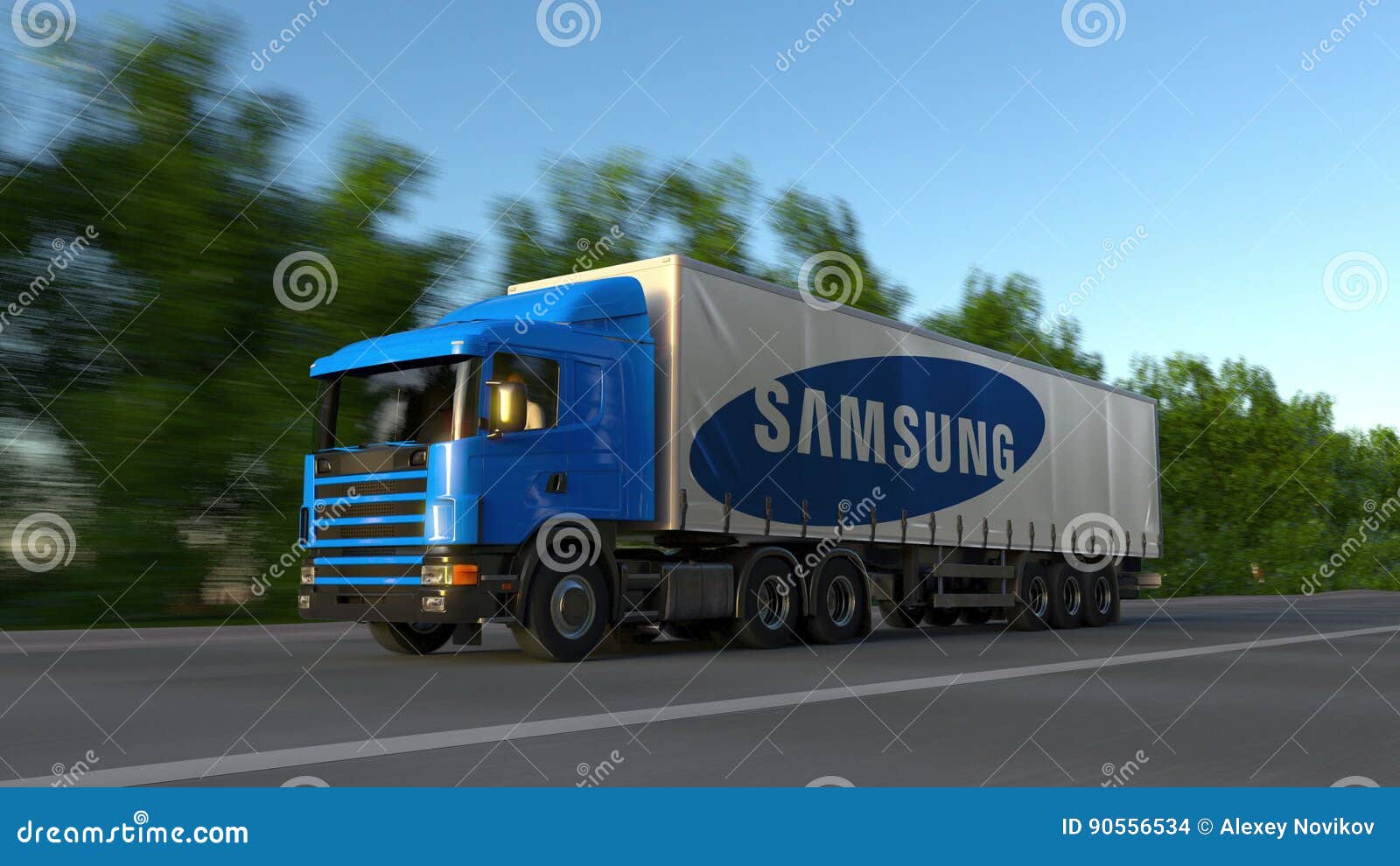 Caminhão transparente da Samsung. #caminhao #caminhoneiro #samsung #a