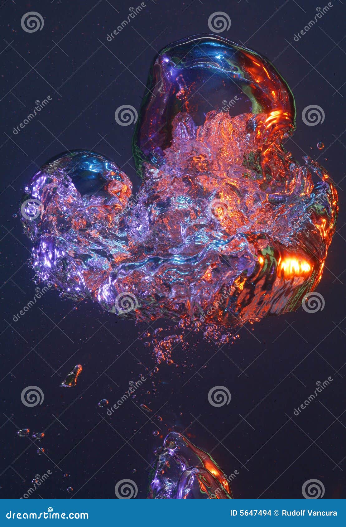 Trapped air bubble stock photo. Image of bright, captured 5647494