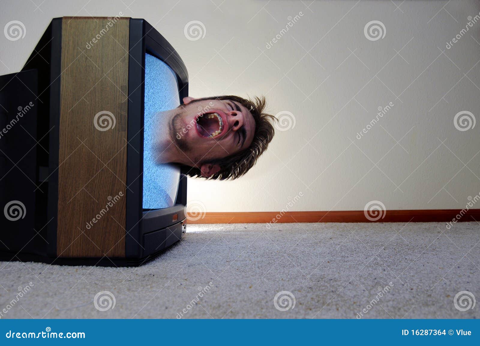 Trapped Inside Of The TV Stock Images Image 16287364