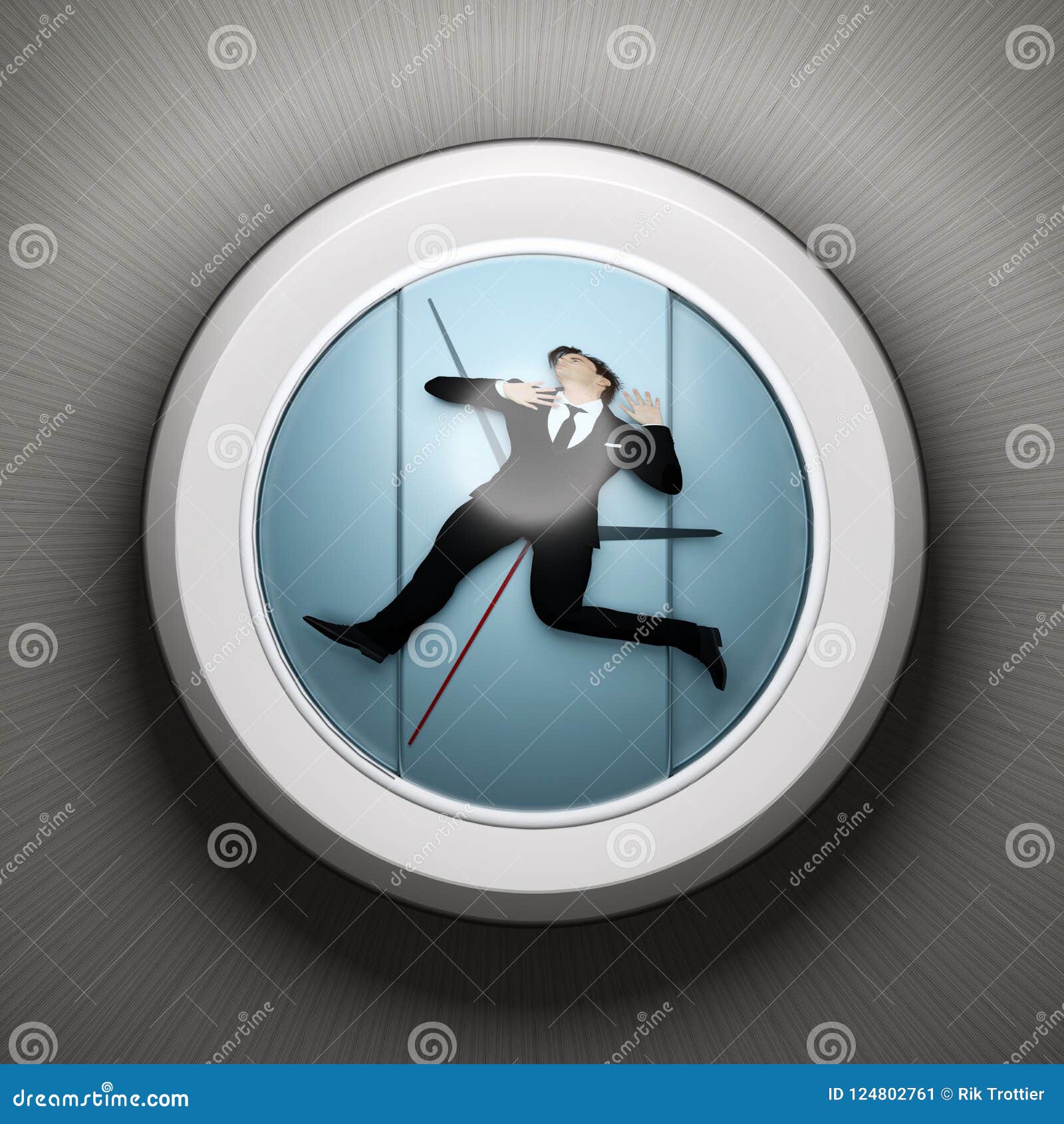 Trapped in Time stock illustration. of -