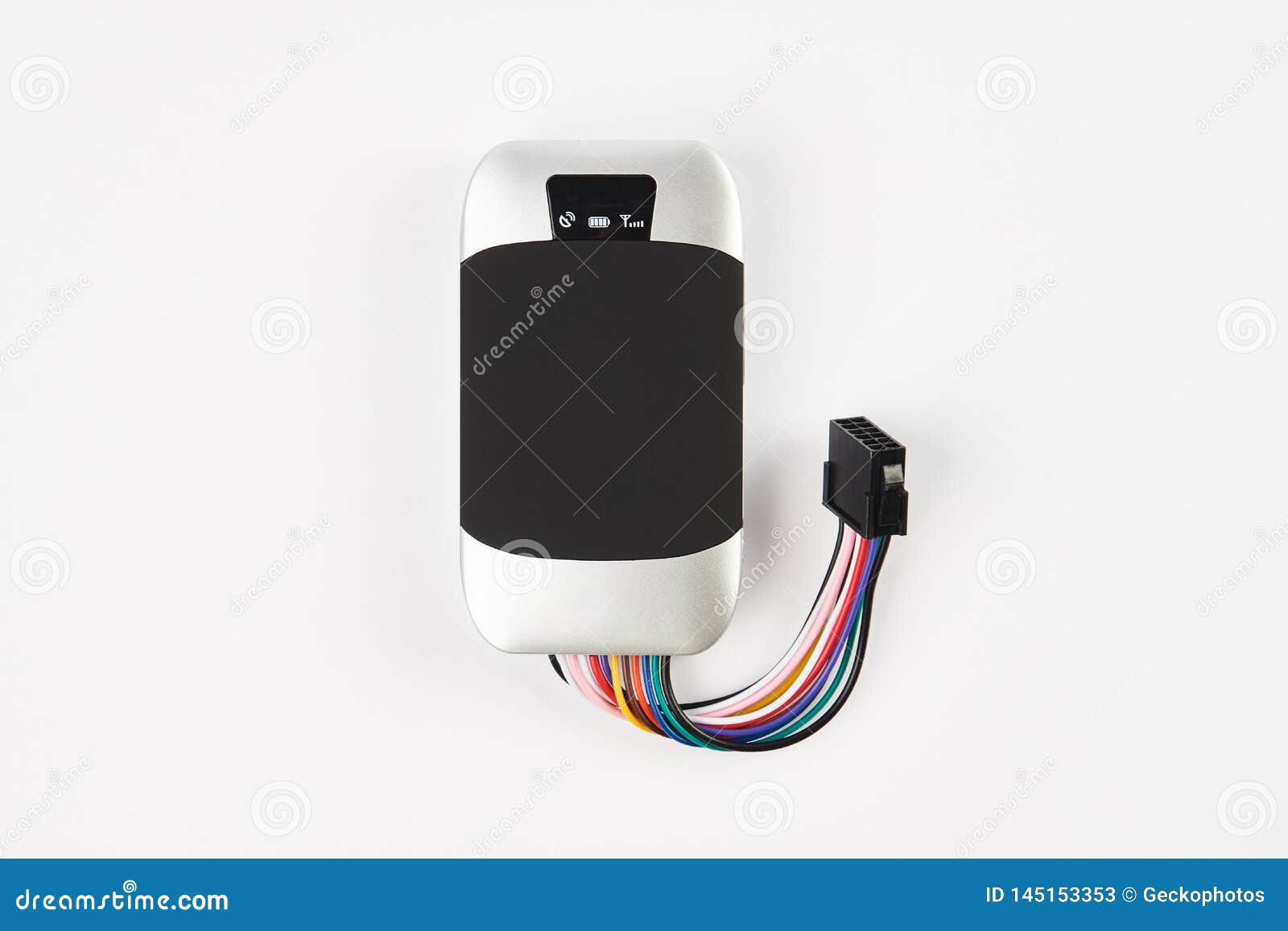 GPS Tracker Isolated on White. Anti-theft Car Security System Image stock -  Image du technologie, garantie: 145153353