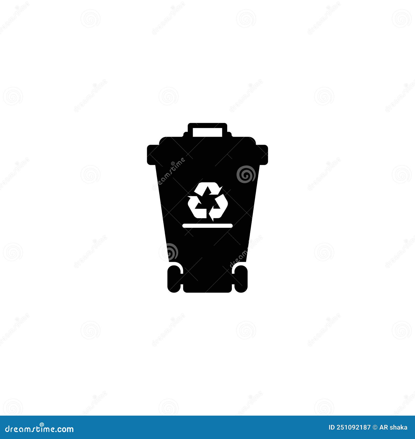 Trash Bin Logo Icon Vector Template Stock Vector Illustration of