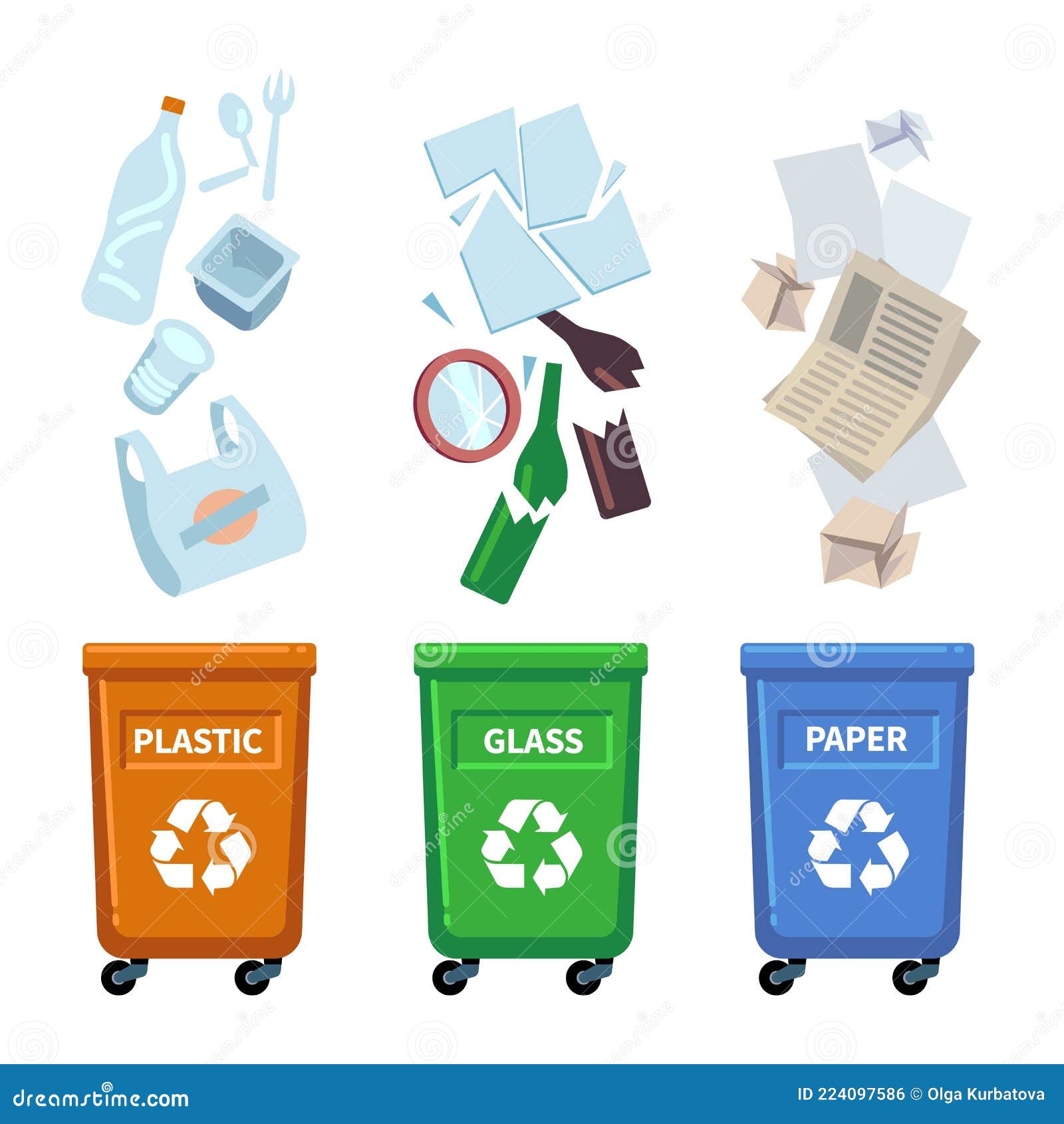 Trashcans In Red From Two Different Angles Royalty Free Illustration trashcans-in-red-from-two-different-angles-royalty-free-illustration
