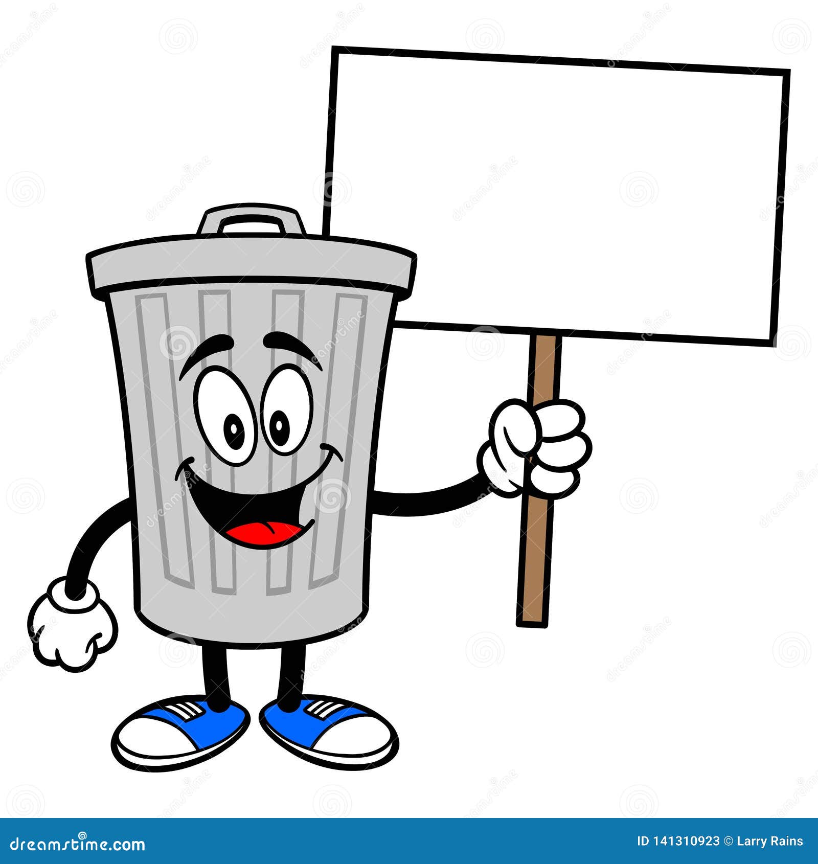 Trash Can Mascot With Thumbs Up Stock Illustration - Download Image Now - Garbage  Can, Cartoon, Mascot - iStock