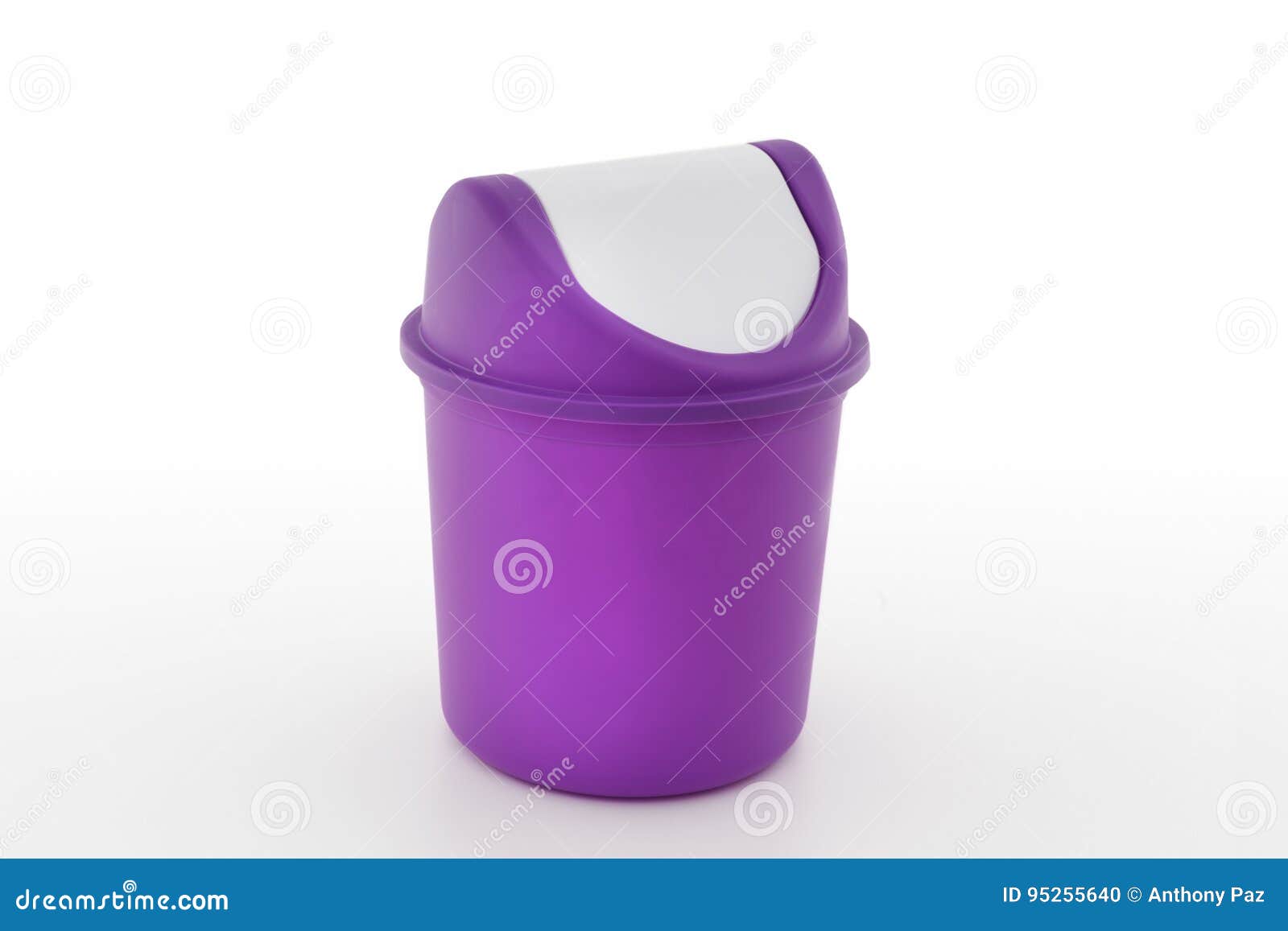 Trash can purple stock photo. Image of trash, background 95255640