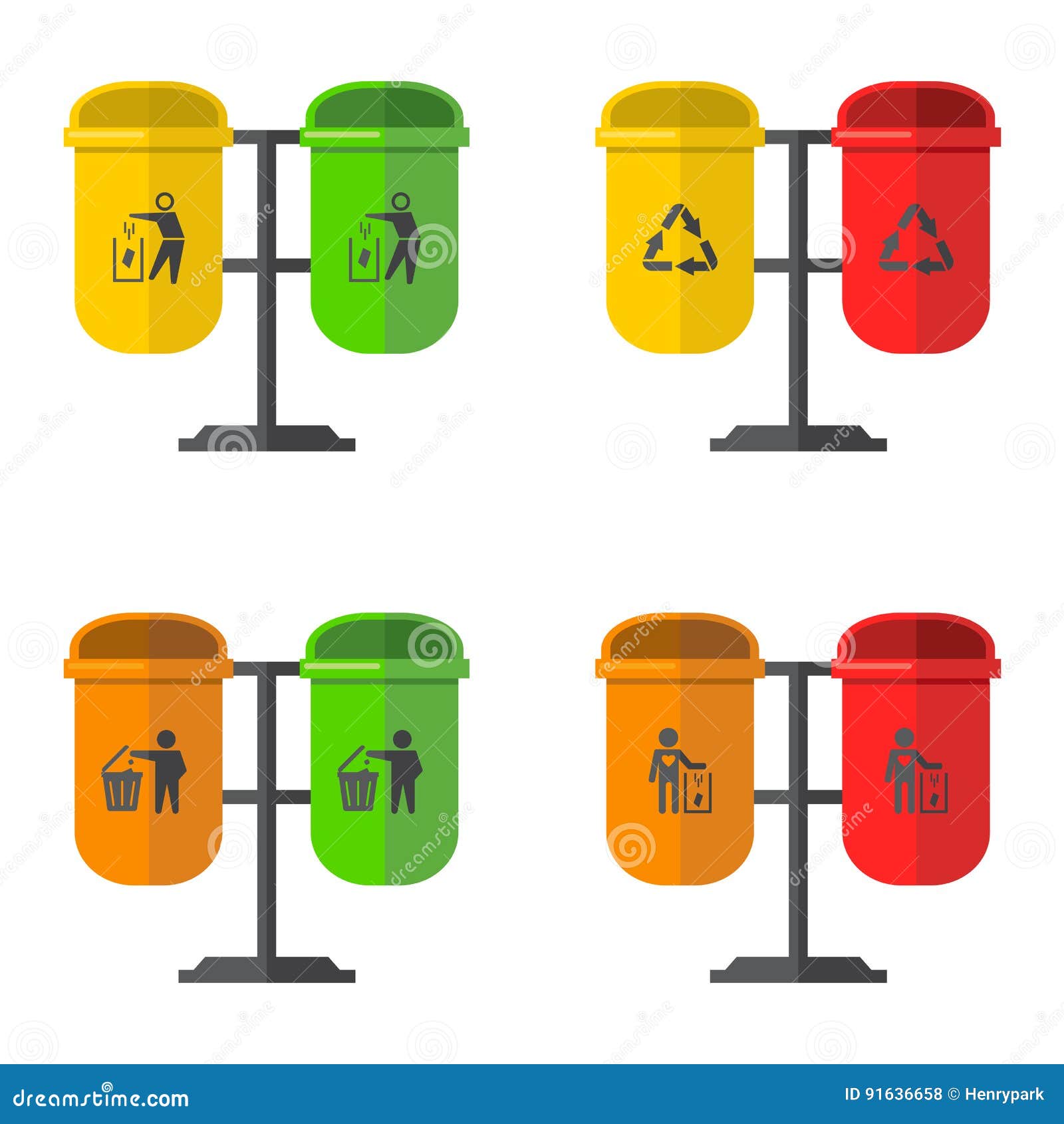 Trash can sign stock vector. Illustration of cardboard 91636658