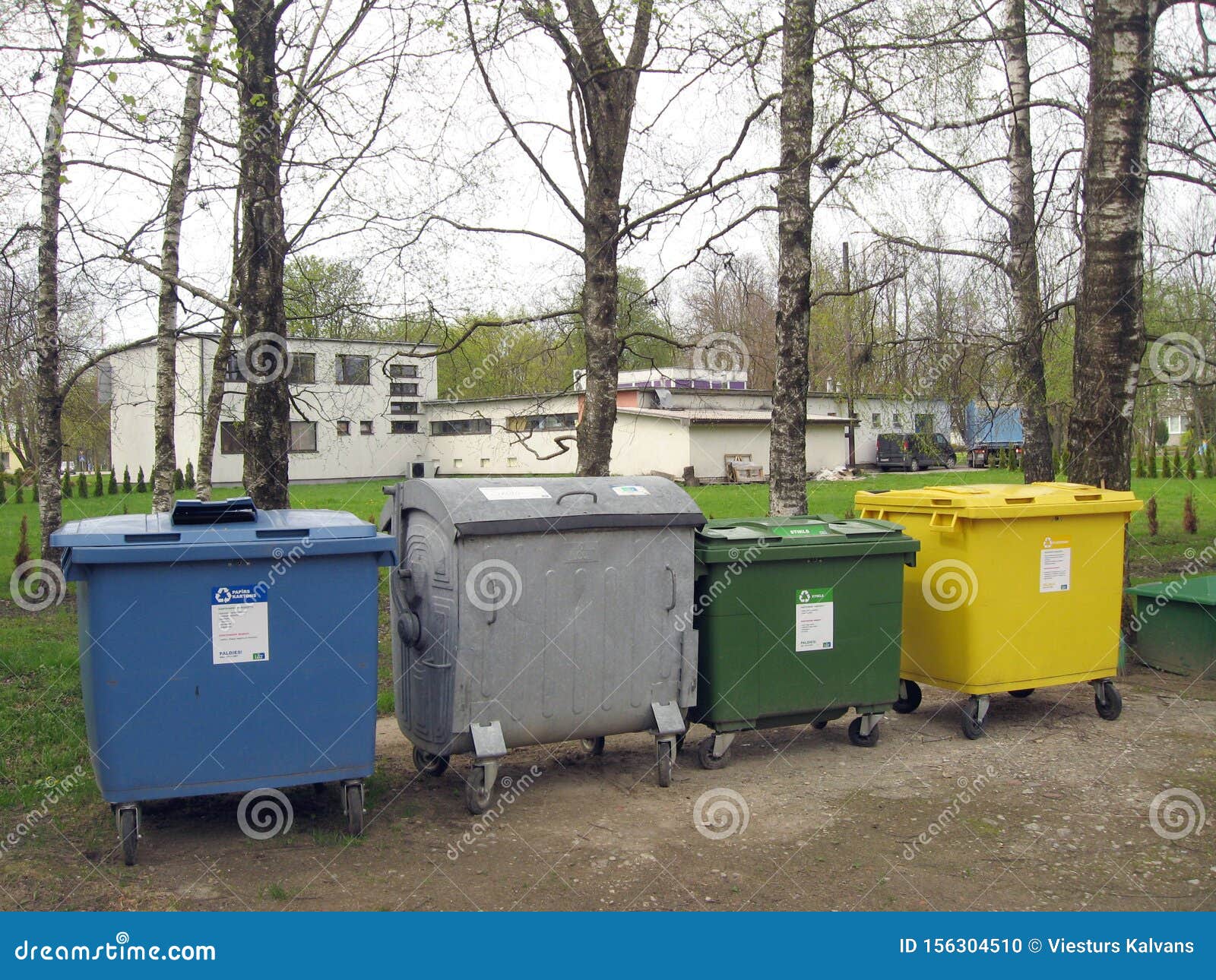 Trash Containers Editorial Image Image Of Garbage Paper