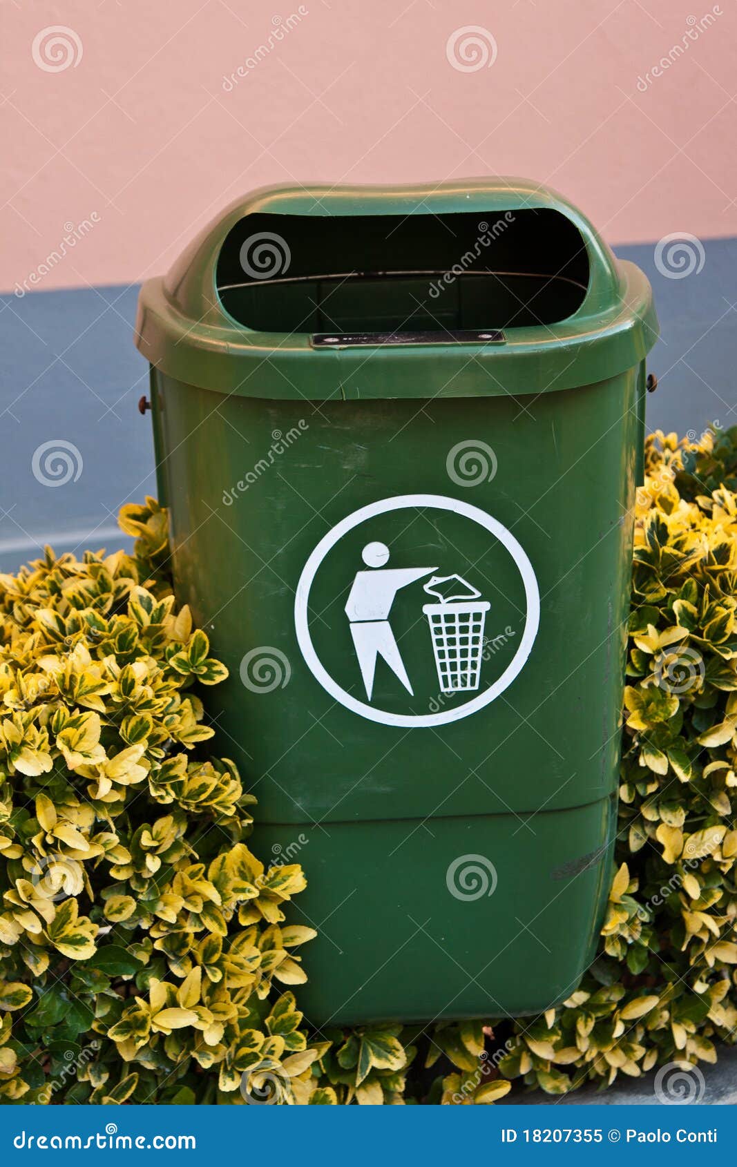The trashcan stock image. Image of basket, disposal, trashcan - 18207355