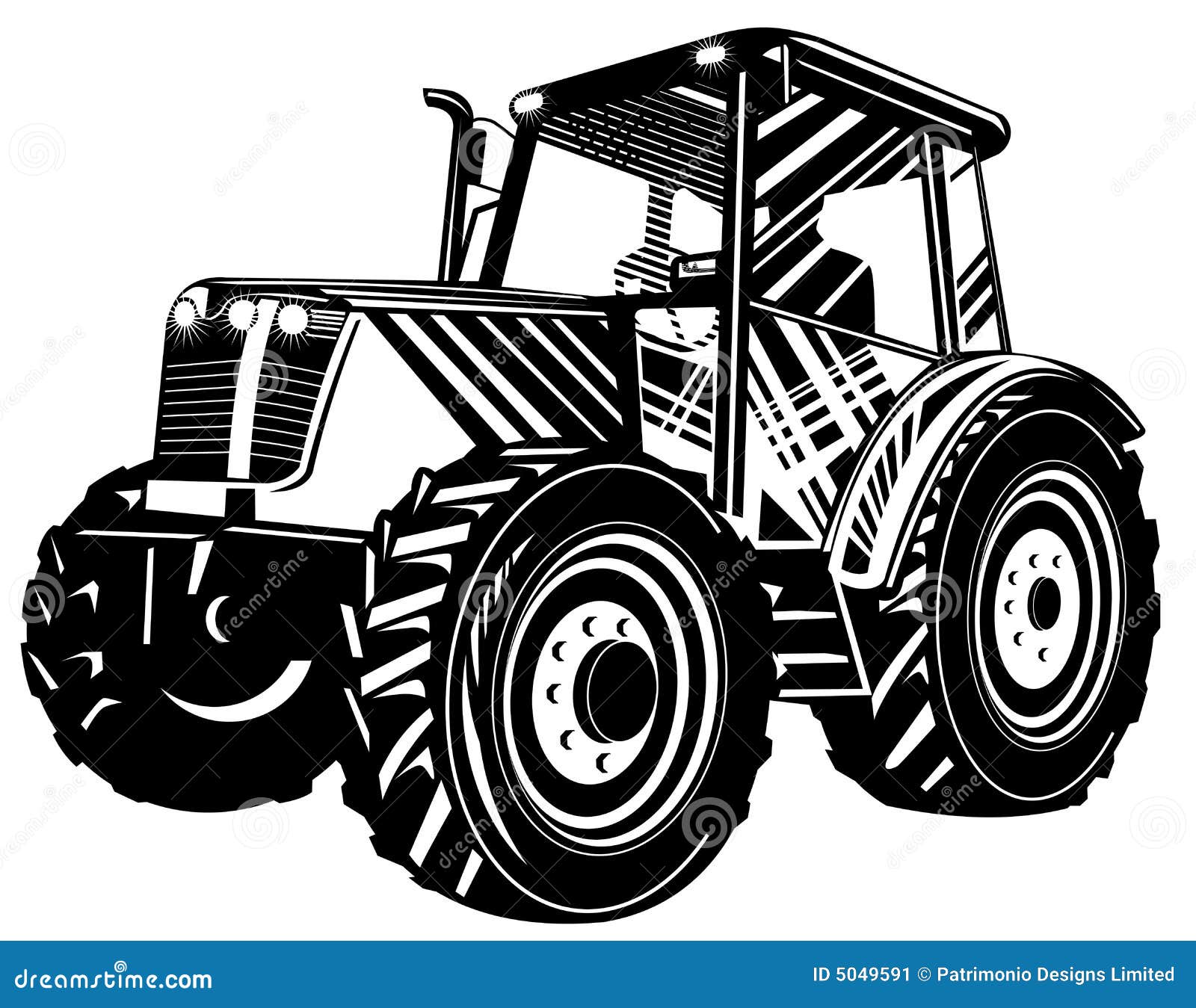 Trator desenho fazenda, trator, branco, monocromático, carro png