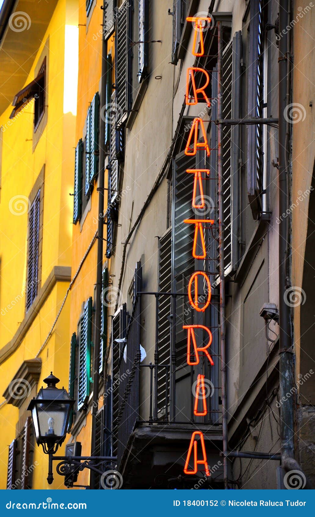  Trattoria sign  in Italy stock photo Image of craftman 