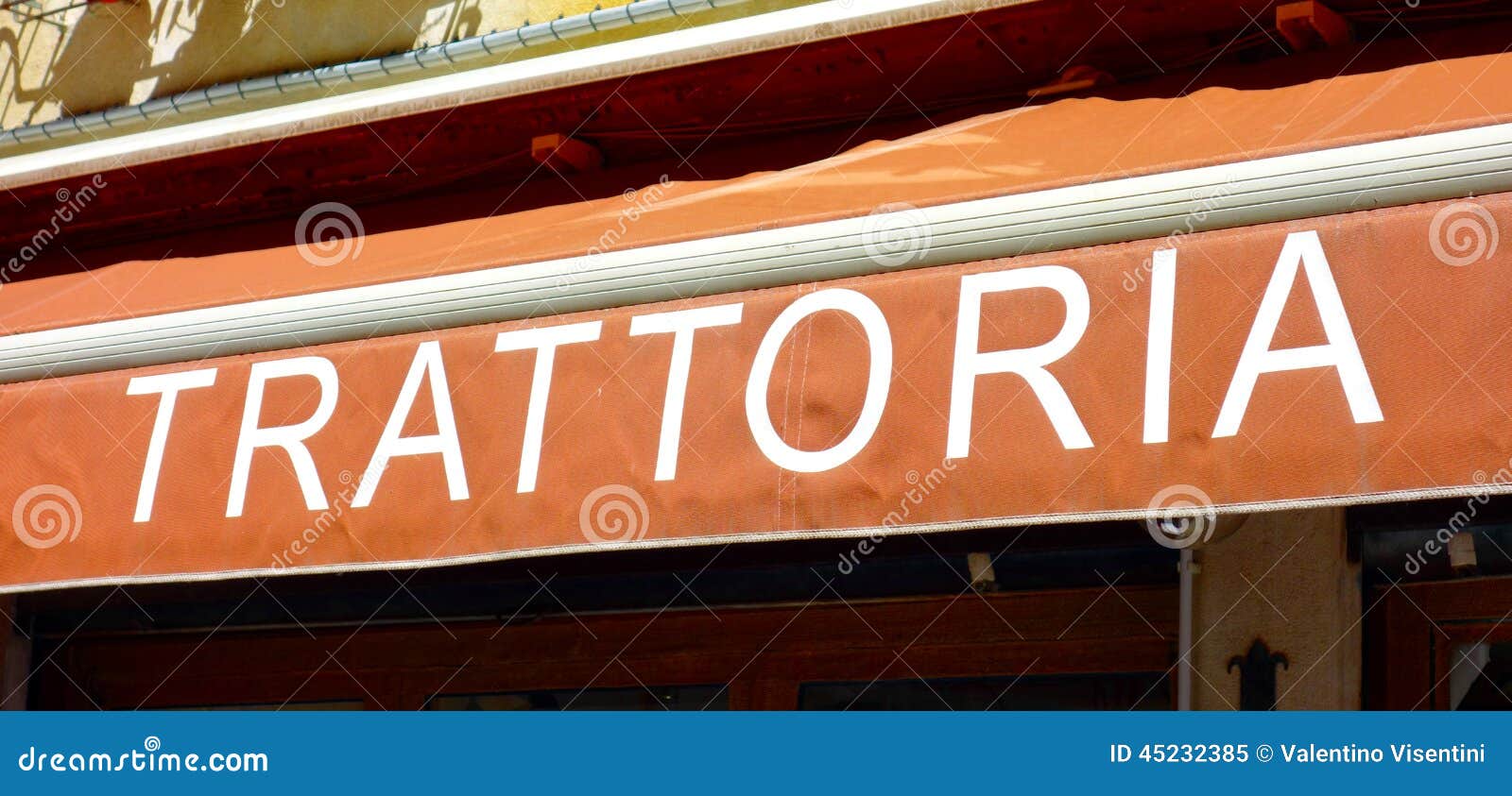  Trattoria Sign  stock image Image of industry business 
