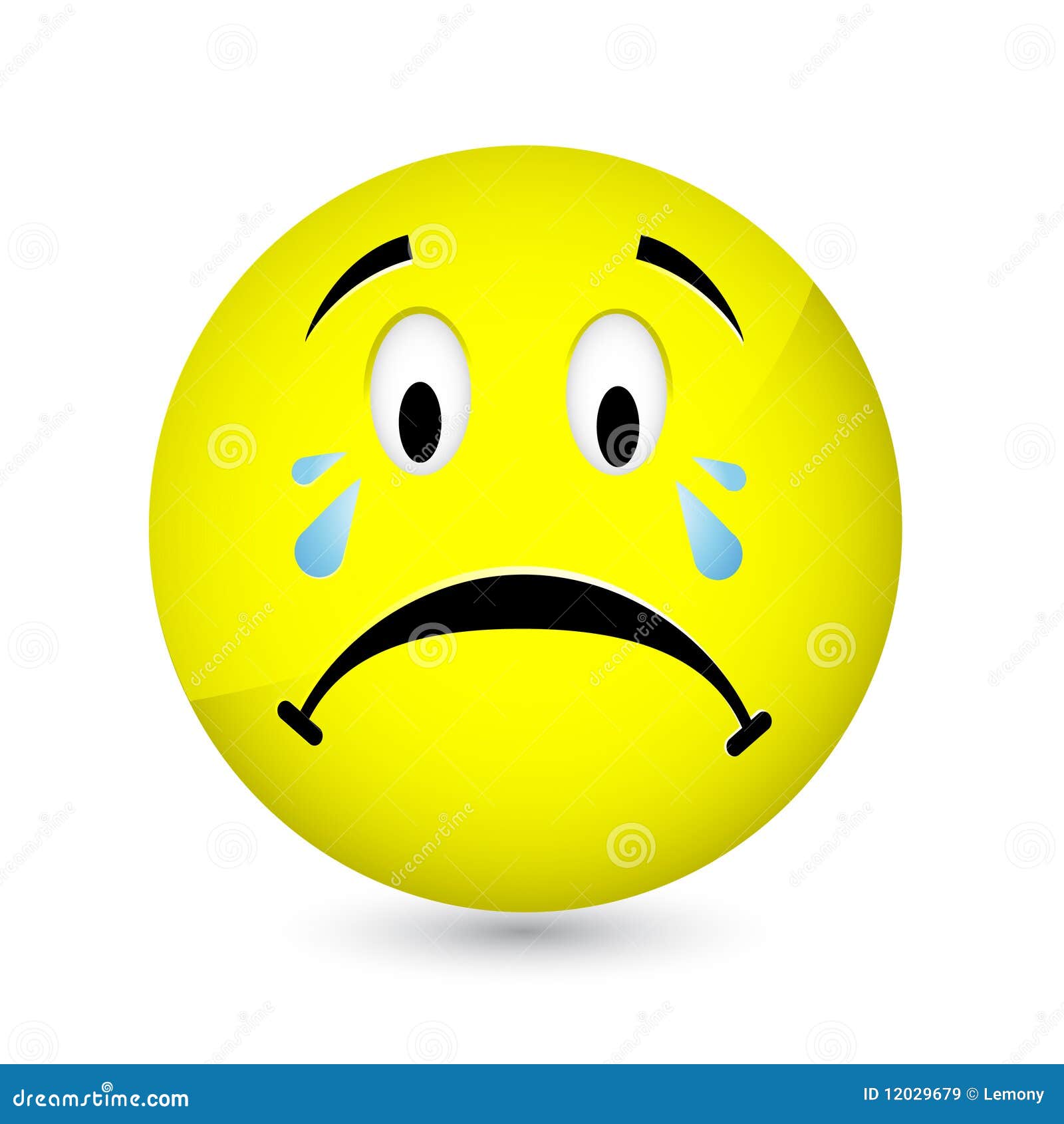 Trauriger smiley vektor abbildung. Illustration von traurig 12029679