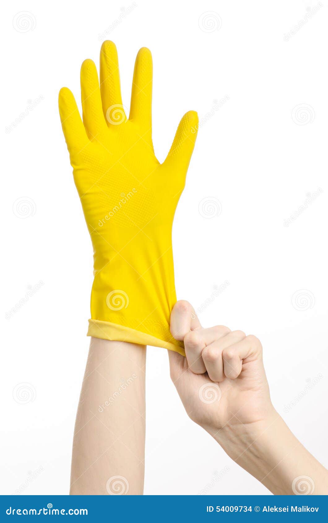 Porte gants jaune
