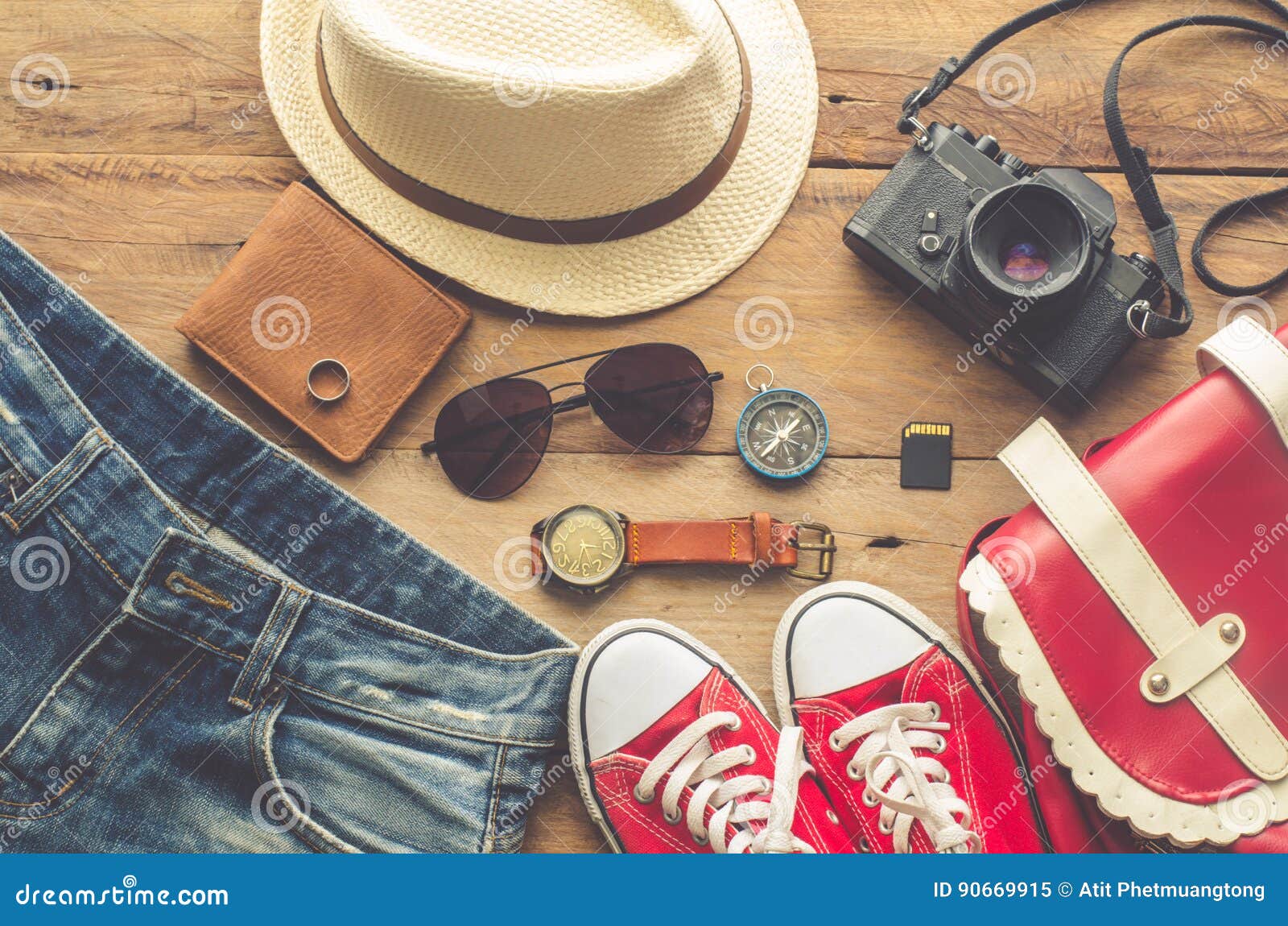 Travel Accessories Costumes the Cost of Travel Stock Image - Image of ...