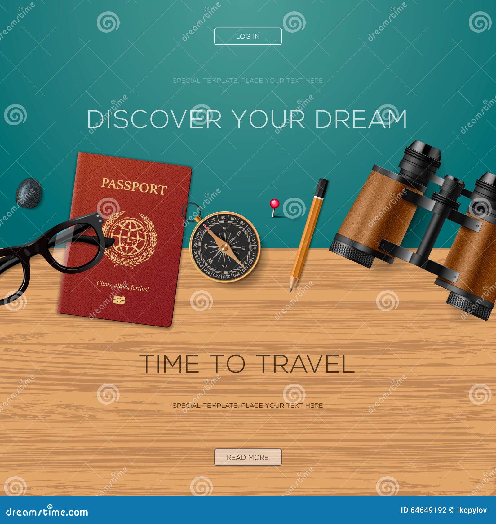 travel and adventure template, discover your dream