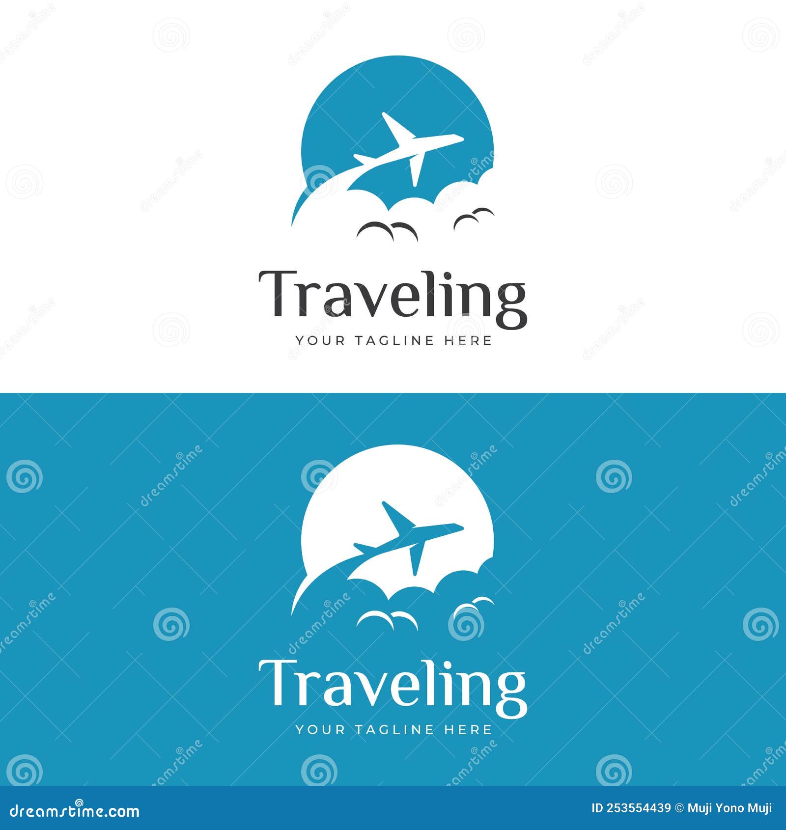 Travel Agency Logo Design and Summer Vacation with Airplanes. the Logo ...