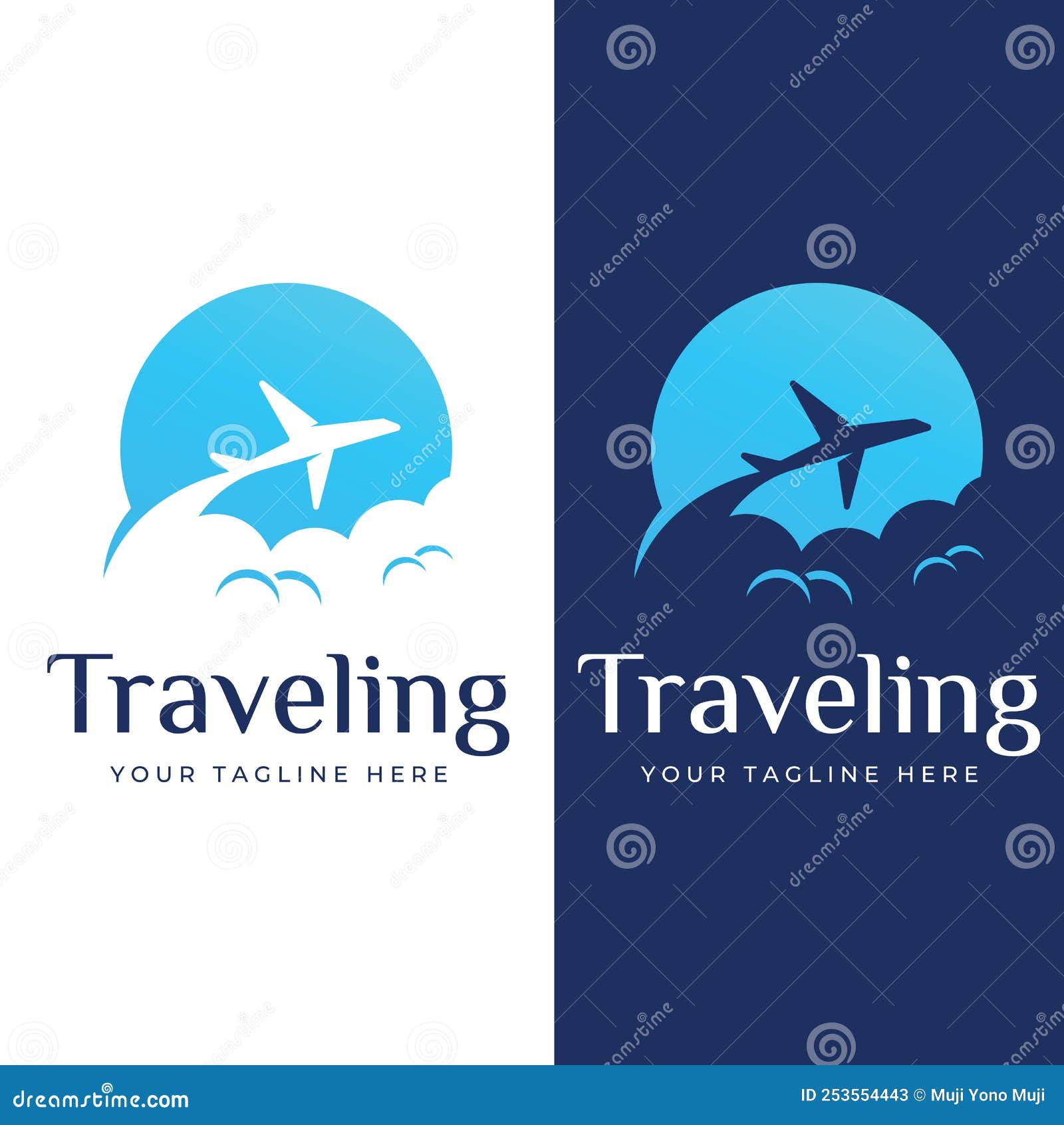 Travel Agency Logo Design and Summer Vacation with Airplanes. the Logo ...